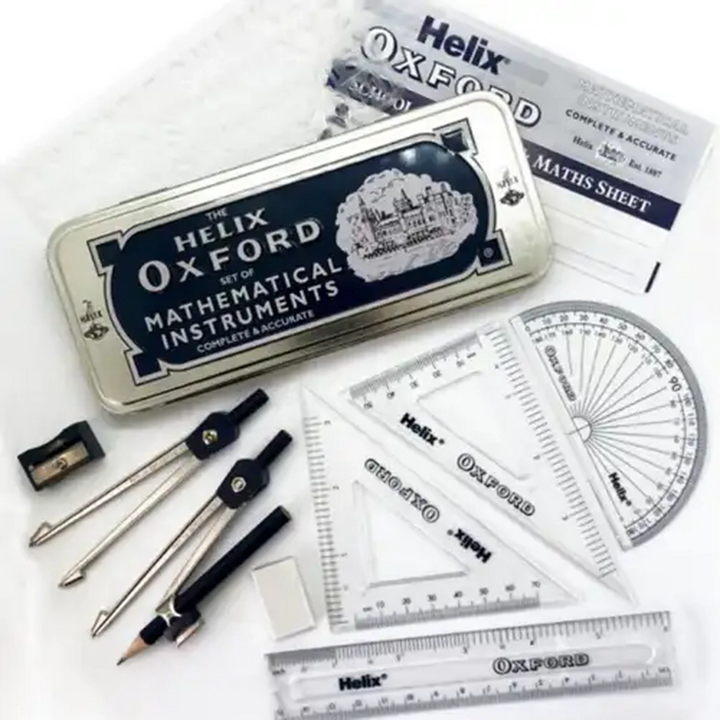 Image of Helix Oxford Mathematical Instruments Set 11-Piece