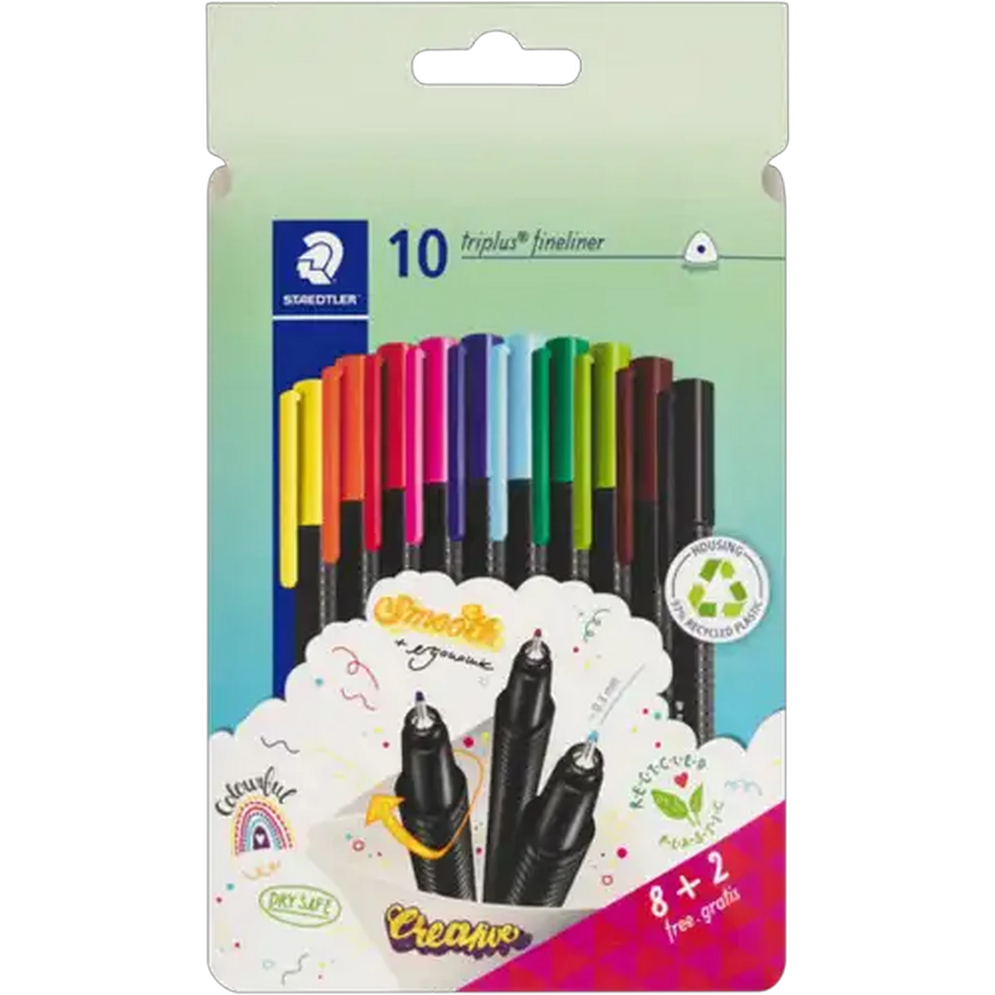 Image of Staedtler Triplus Assorted Fineliner 10-Pack