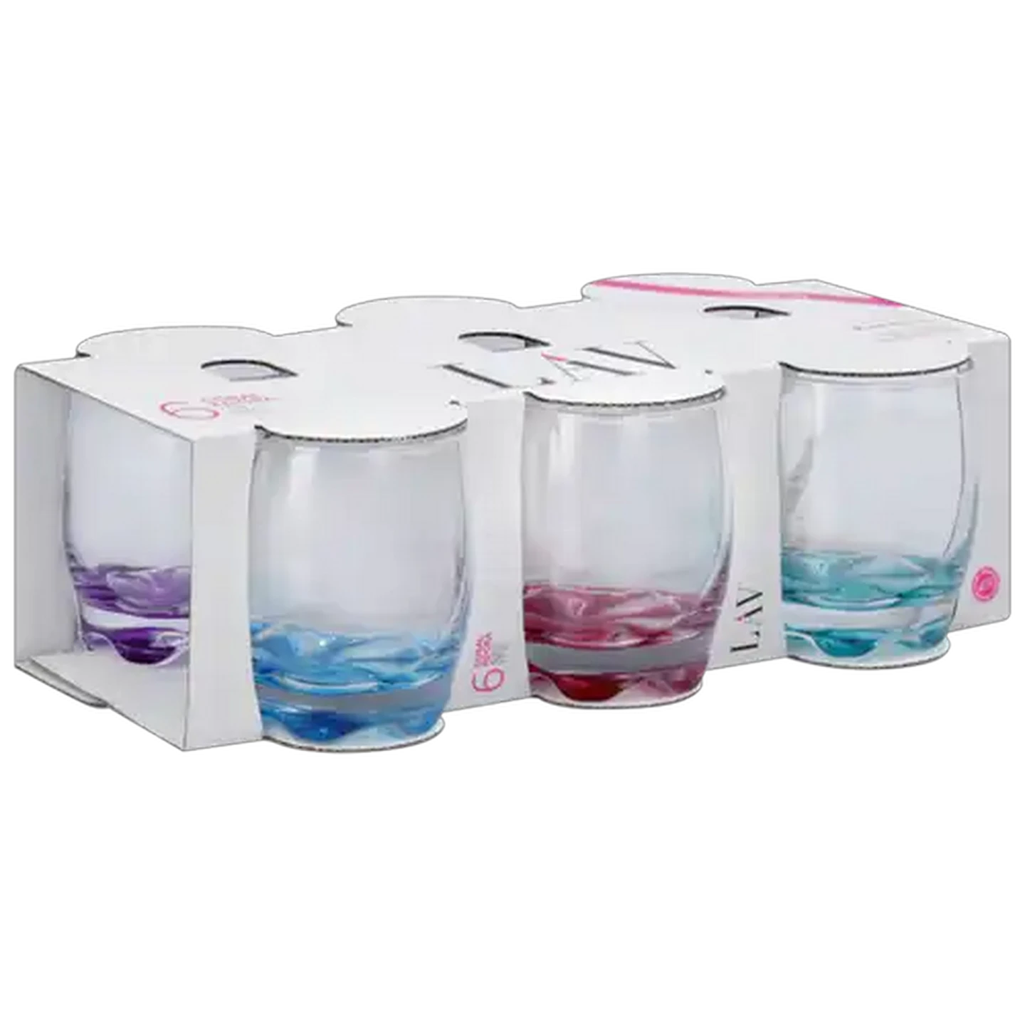 Image of LAV Coral Adora Tumbler Glasses 290ml 6-Pack