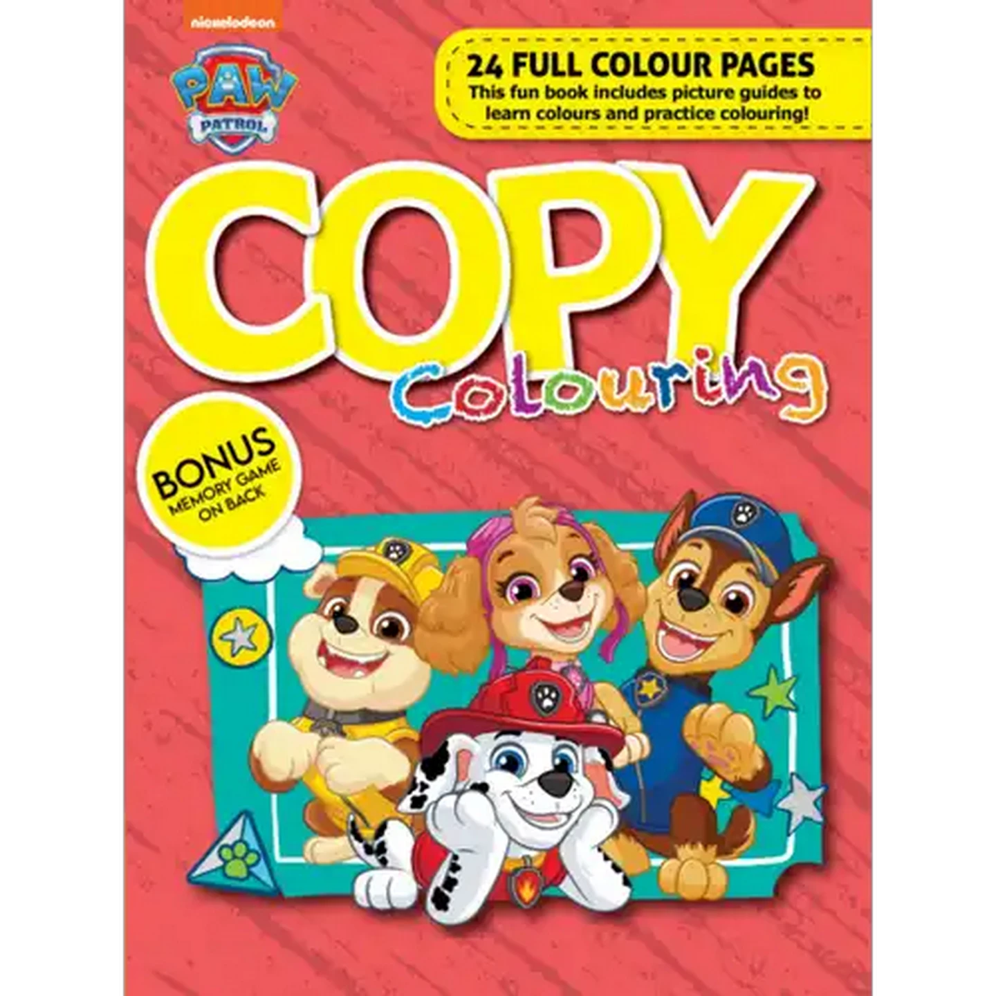 Image of PAW Patrol Copy Colouring Book 24 Pages