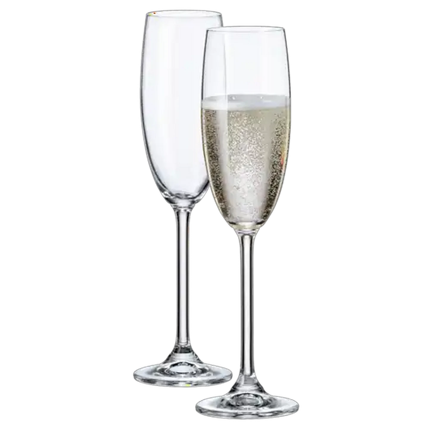 Image of Maison Forine Bohemia Lead-Free Crystal Flute Glasses 6-Pack