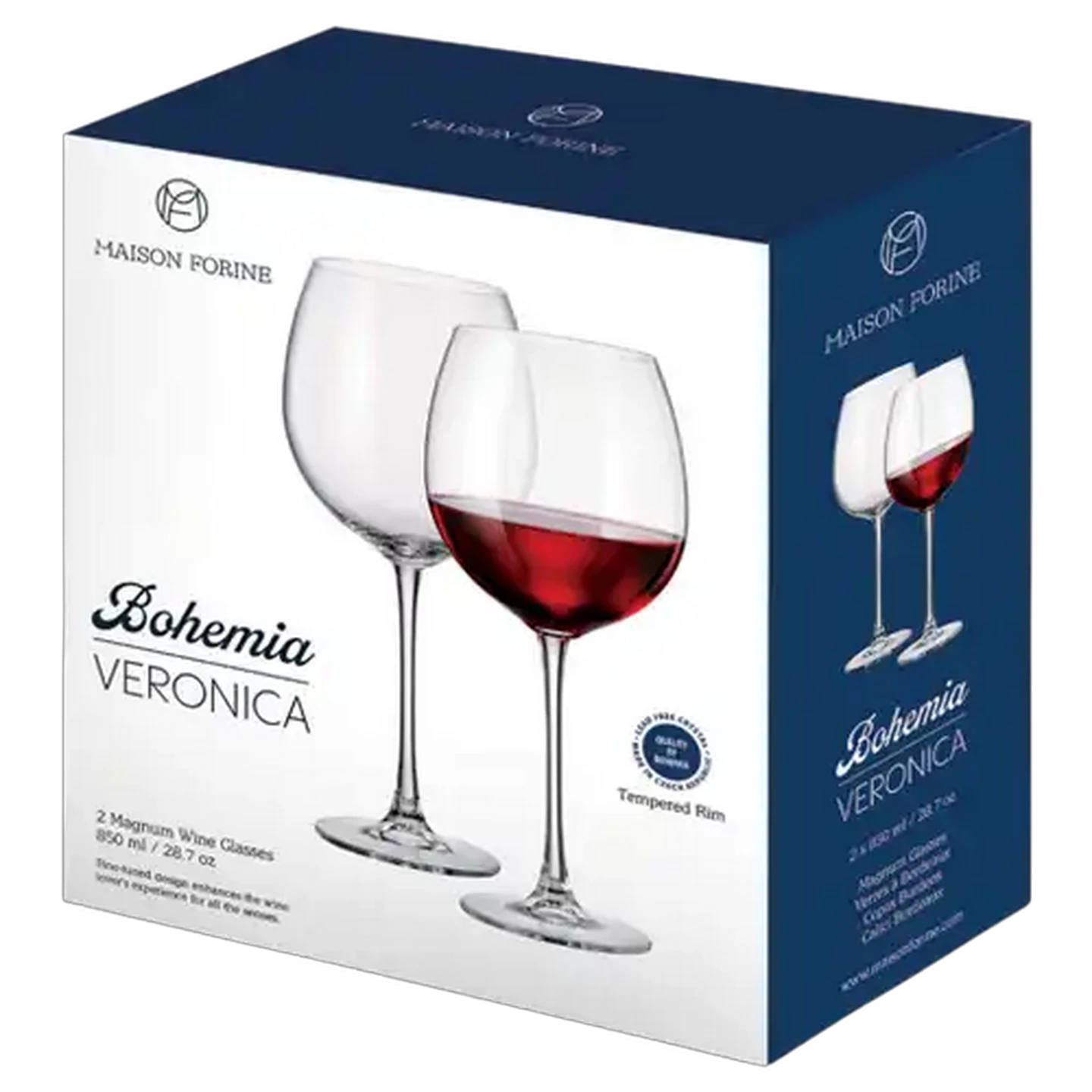 Image of Maison Forine Veronica Bohemia Magnum Goblet Glasses 2-Pack