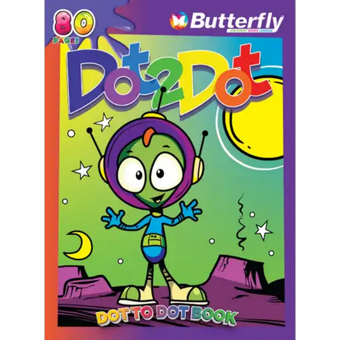 Image of Butterfly Empire Dot-to-Dot Colouring Book 80 Pages