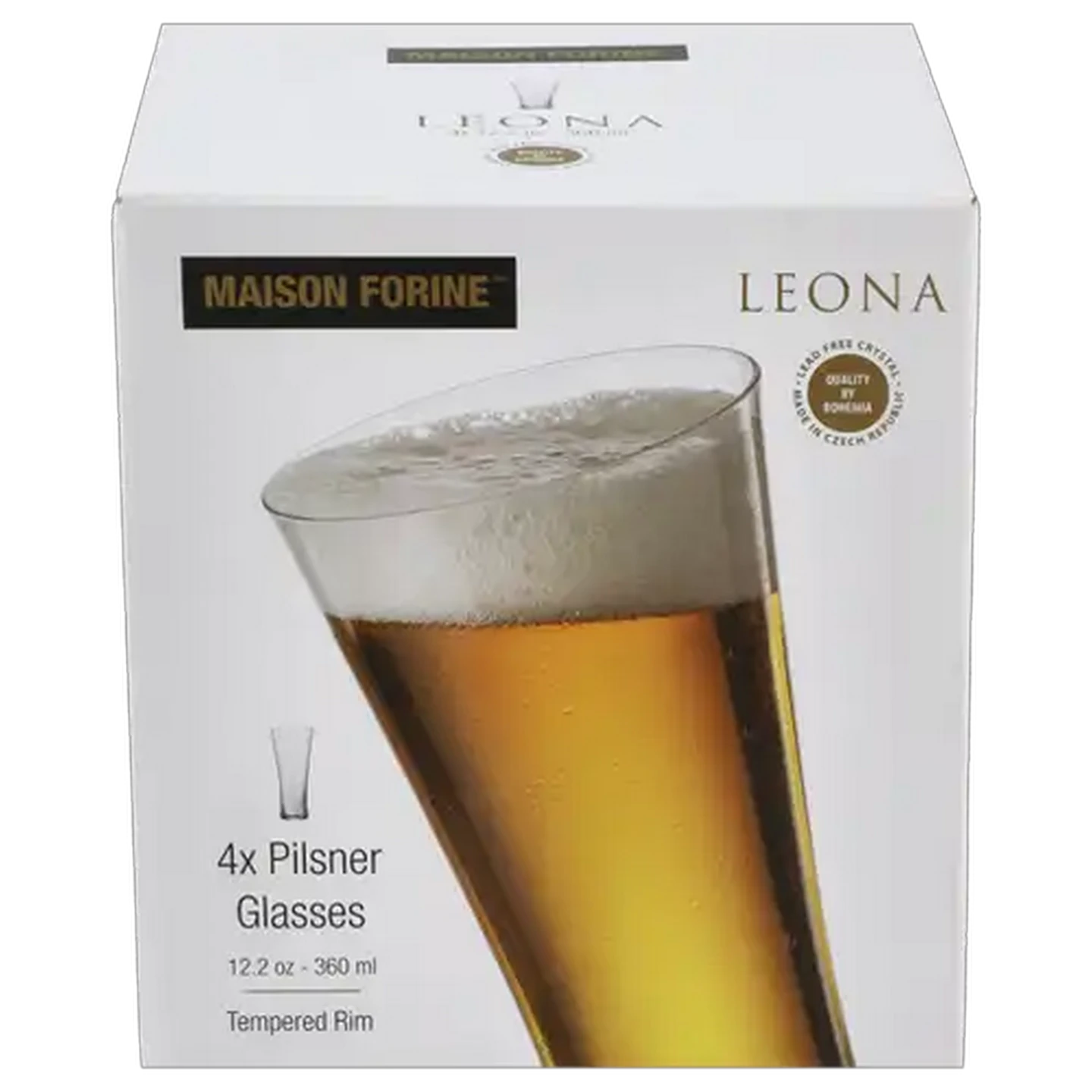 Image of Maison Forine Leona Pilsener Glass 4-Piece