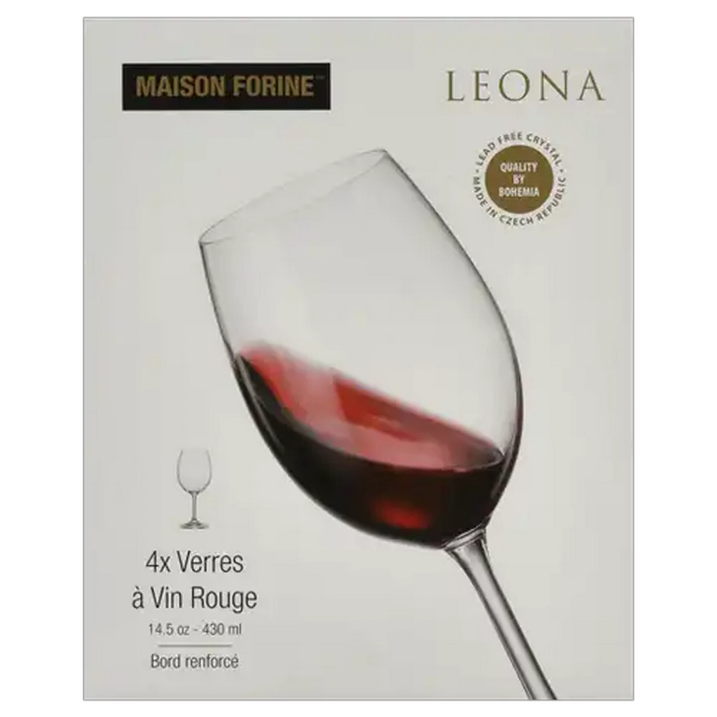 Image of Maison Forine Leona Red Wine Glasses 4-Piece