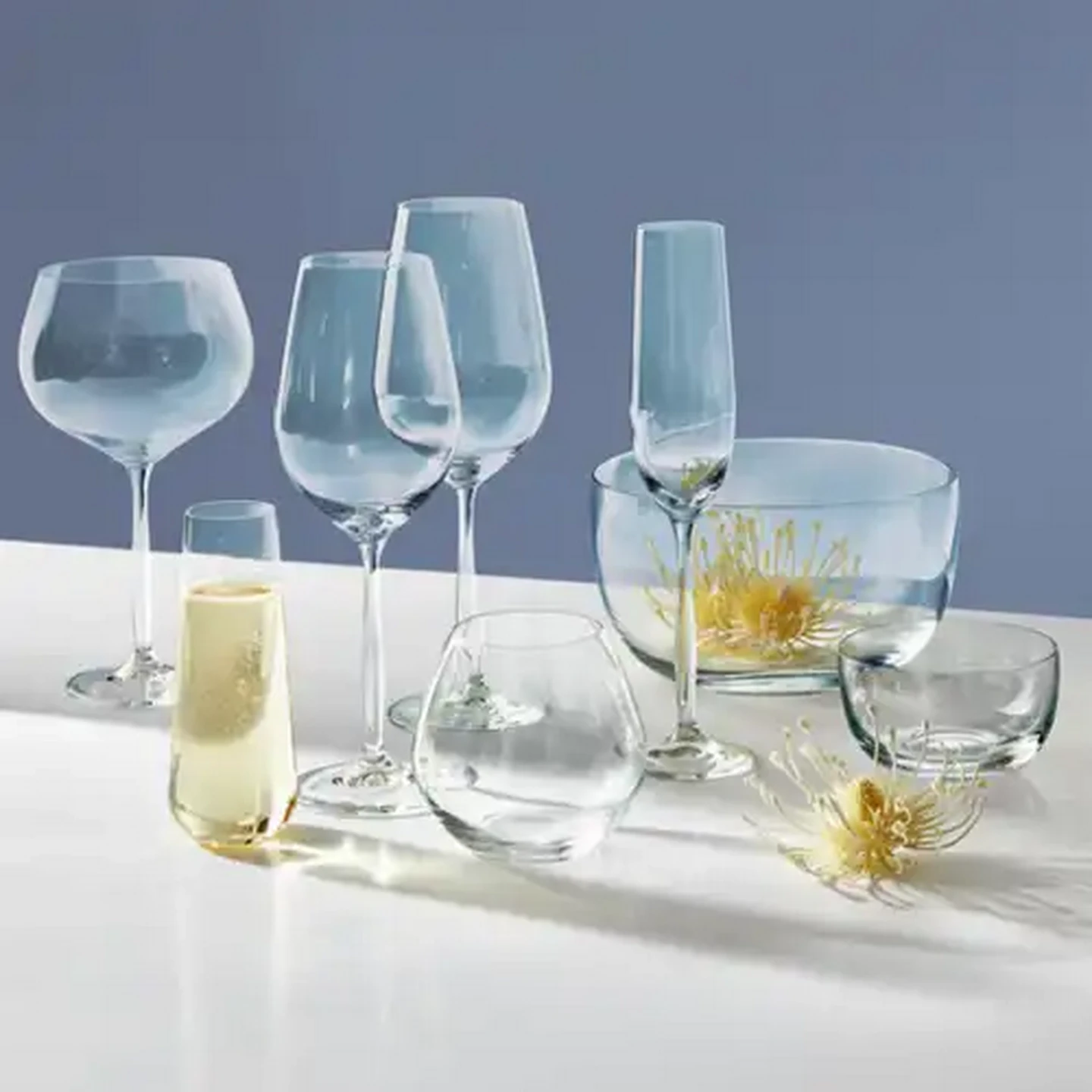 Image of Forage And Feast Lead-Free Crystal White Wine Glasses 450ml 4-Pack