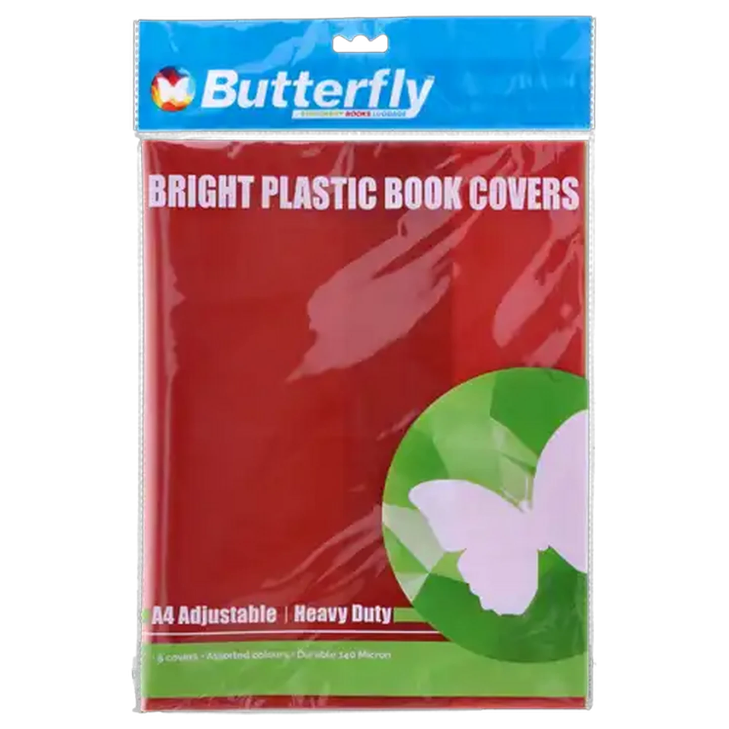 Image of Butterfly A4 Plastic Adjustable Book Covers 5-Pack