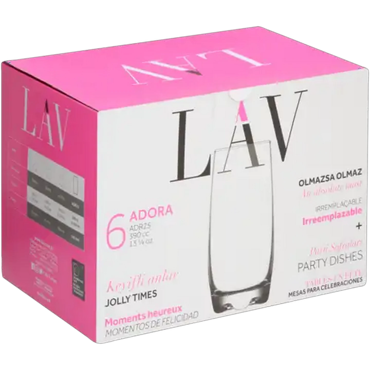 Image of LAV Adora Highball Glasses 6-Pack