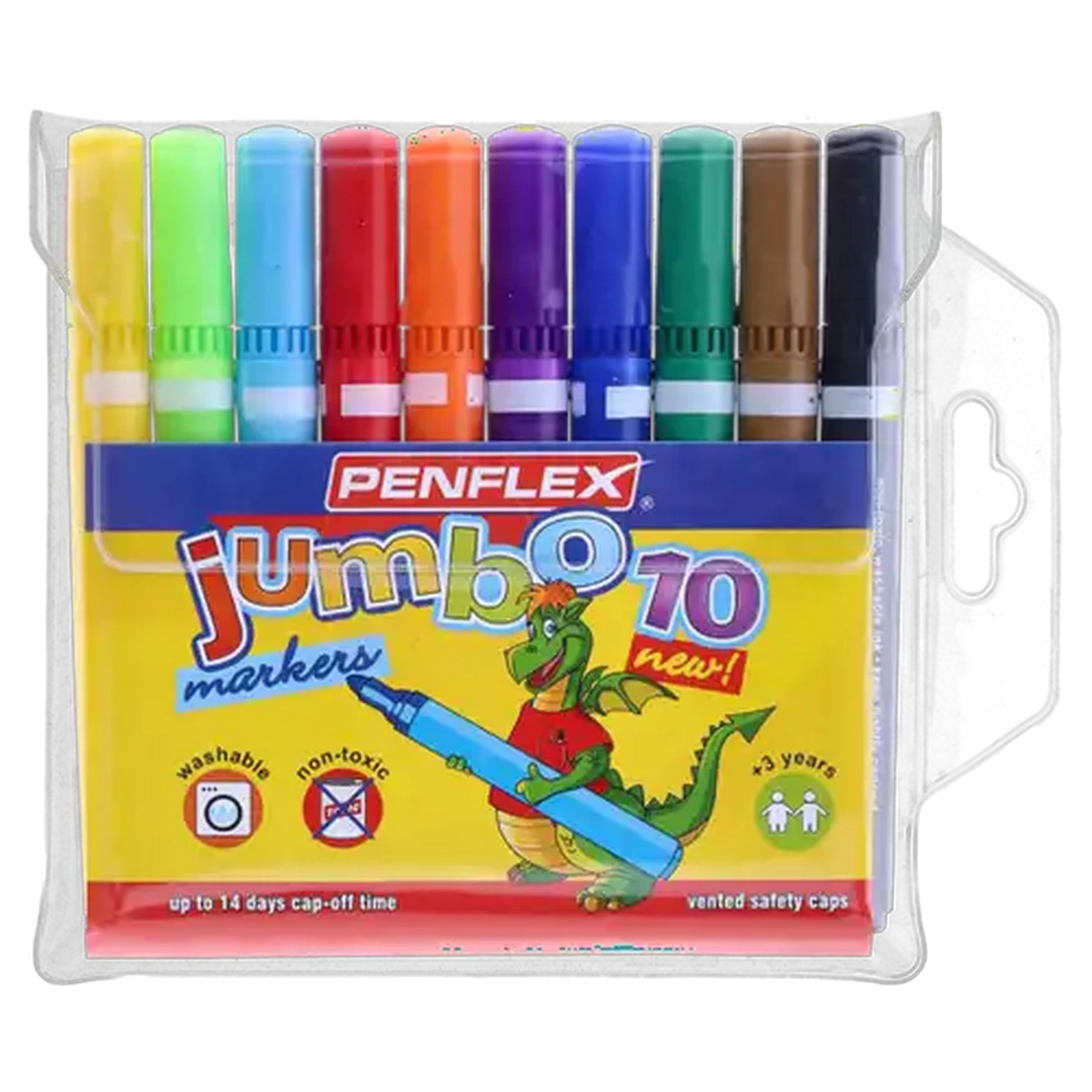 Image of Penflex Jumbo Markers 10-Pack