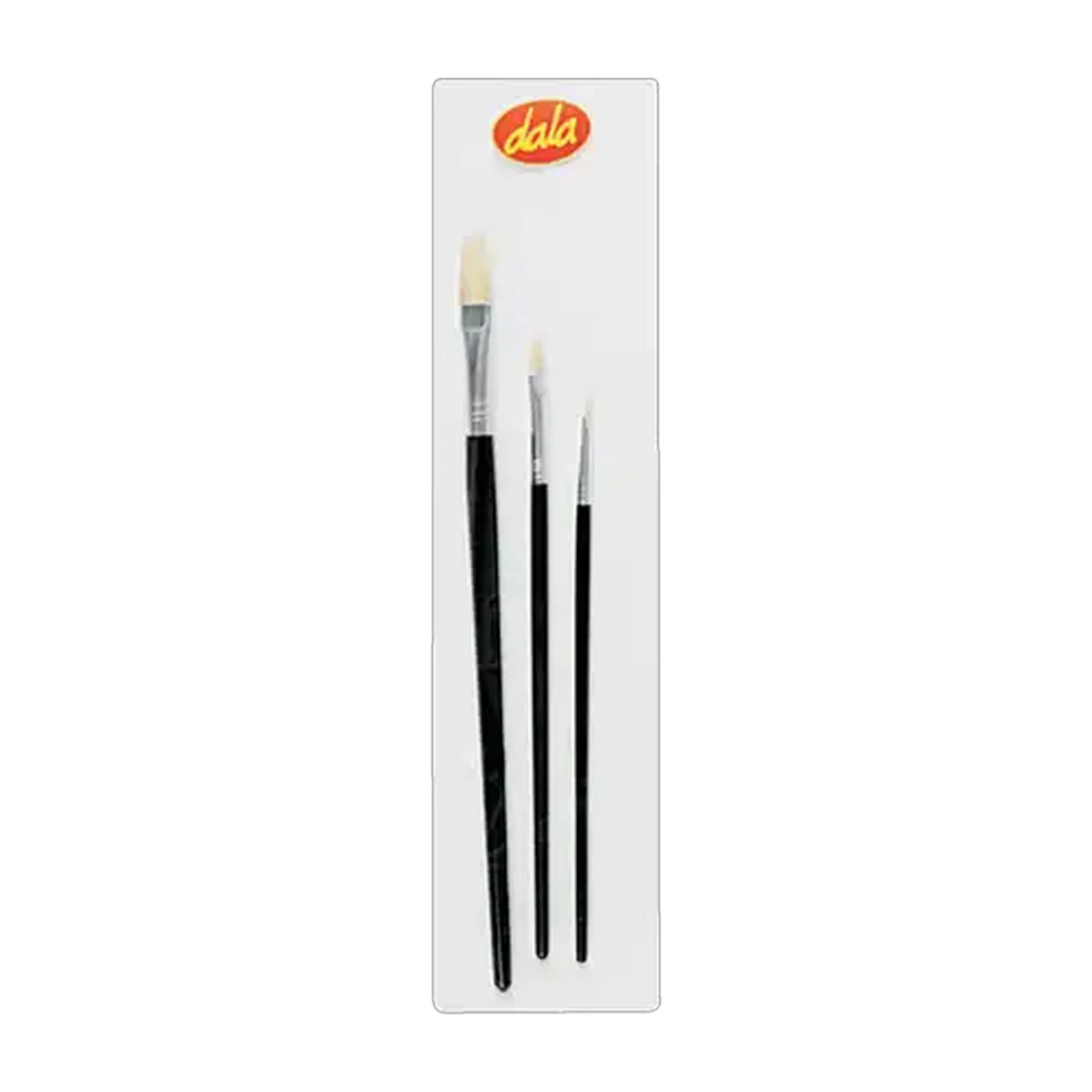 Image of Dala Pure Bristle Flat No. 577 Paint Brushes 3-Pack