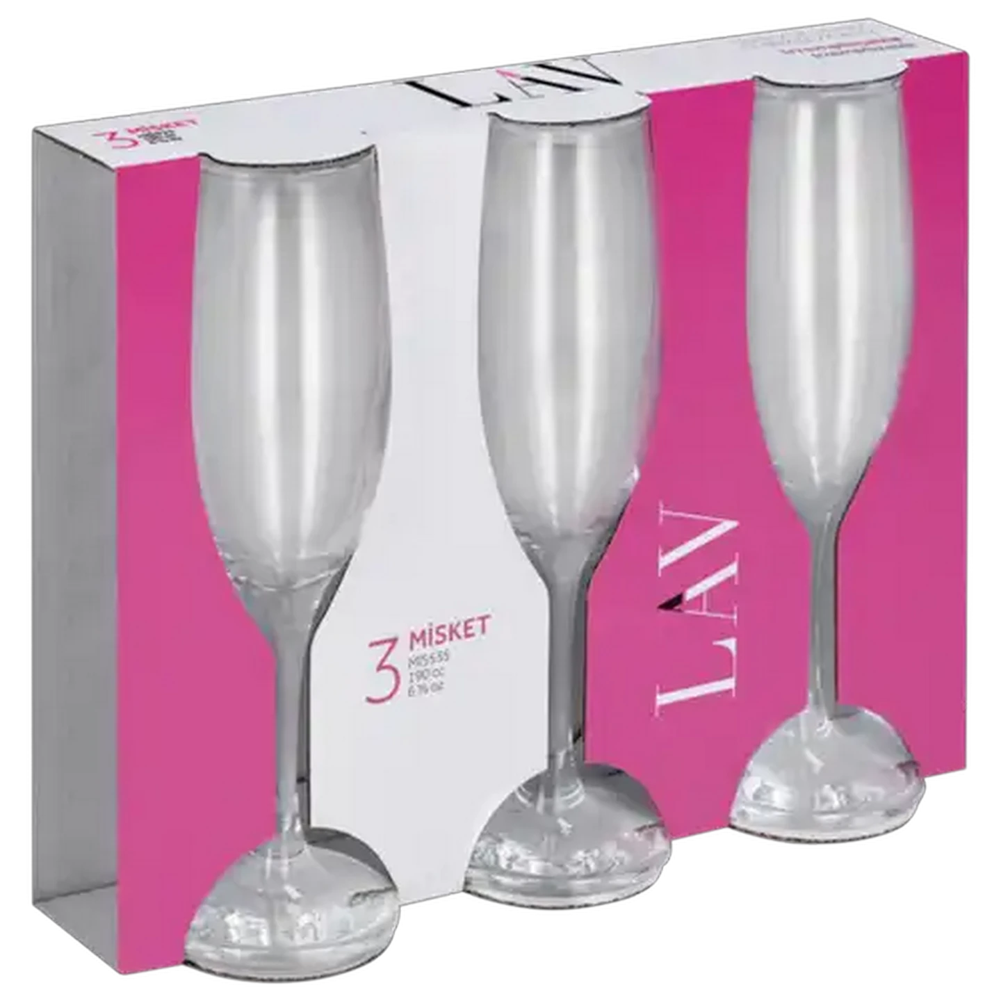 Image of LAV Misket Flute Glasses 3-Pack
