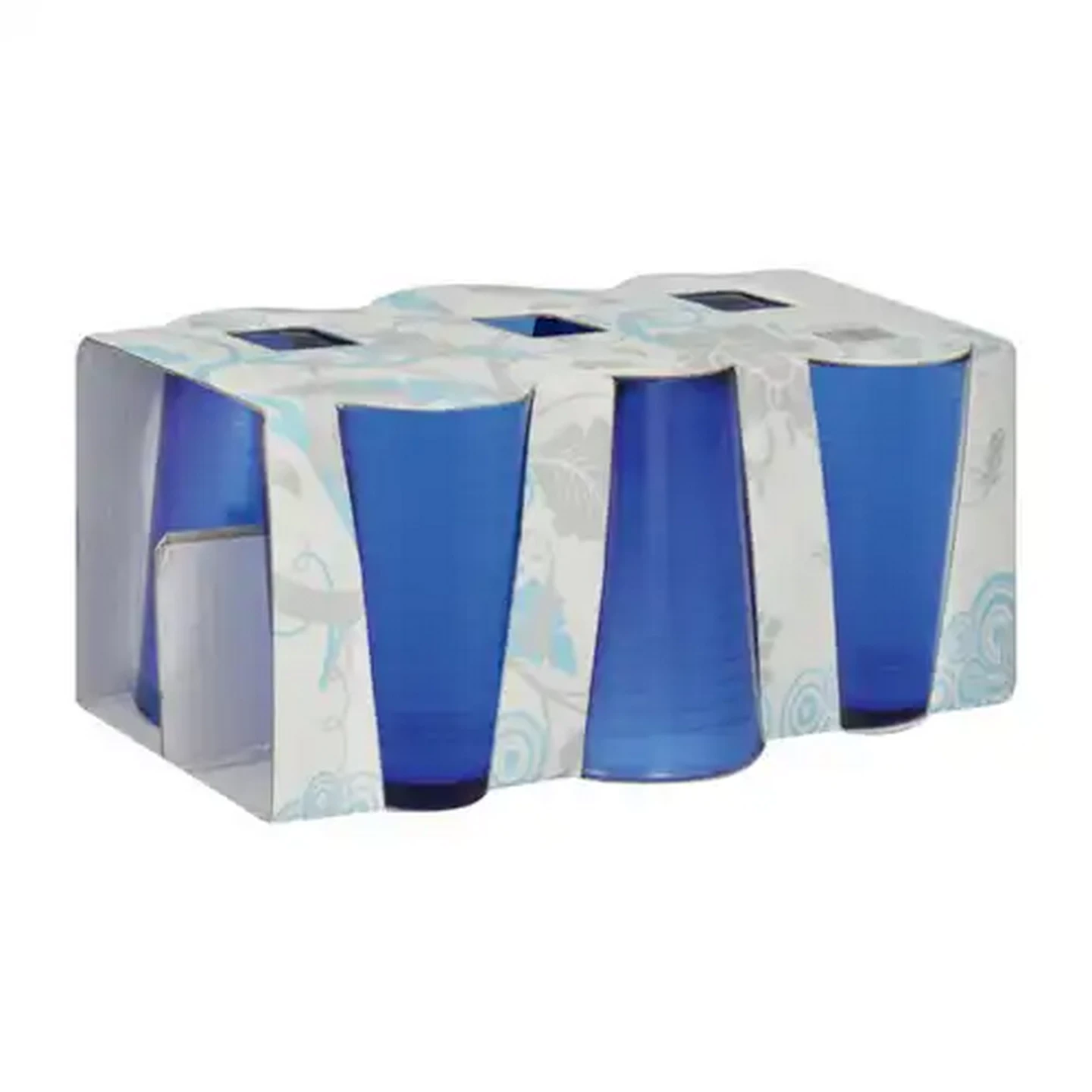 Image of Blue Ring Juice Glasses 6 Piece