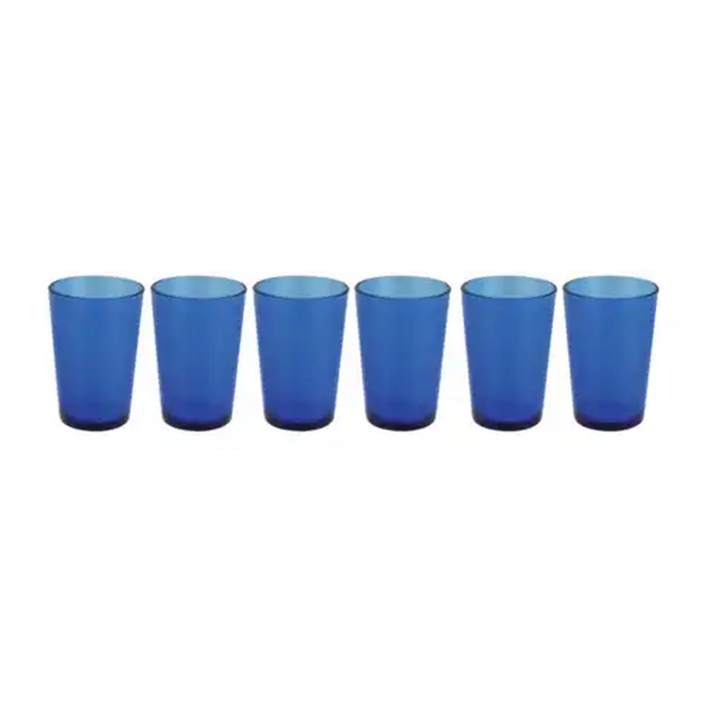 Image of Blue Ring Juice Glasses 6 Piece