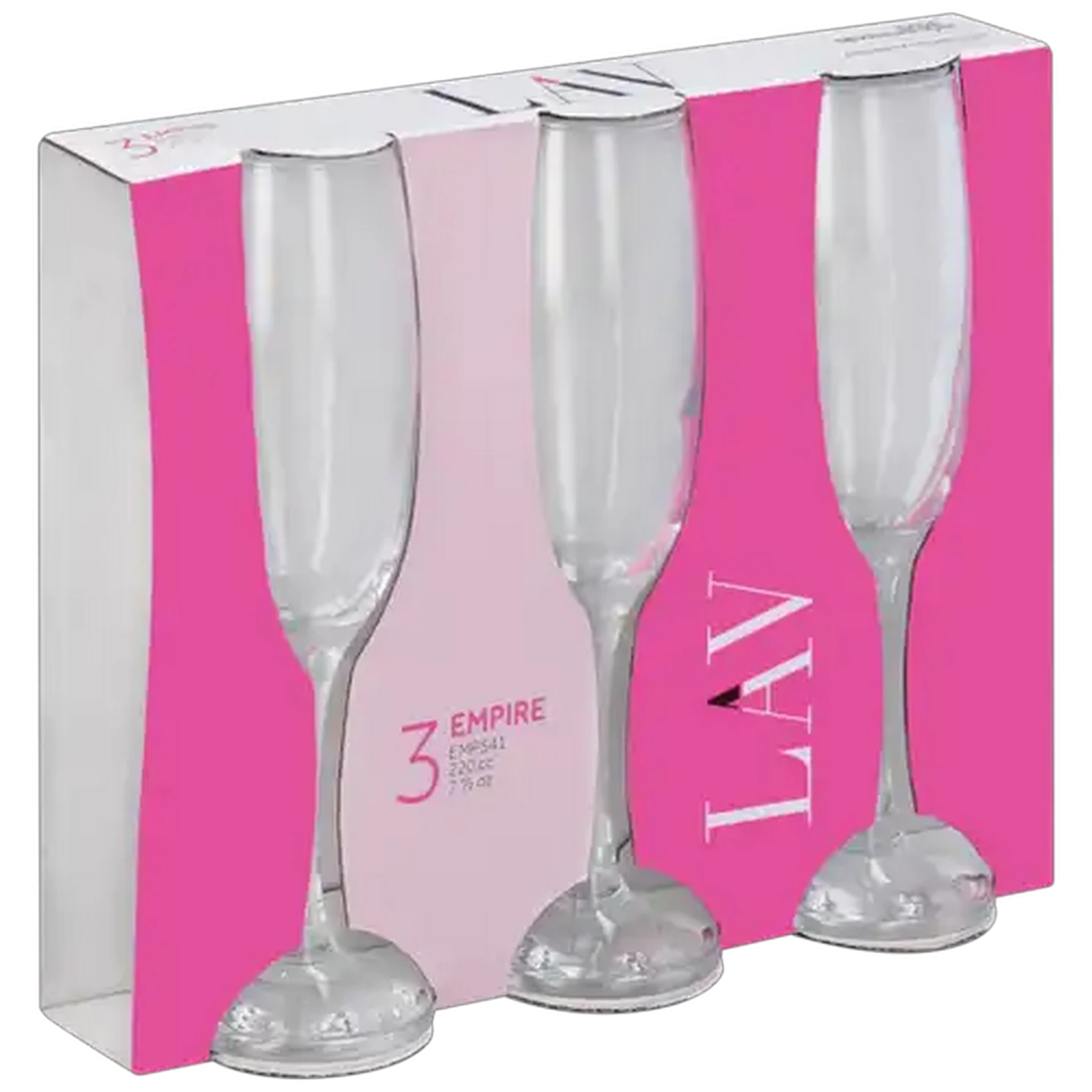 Image of LAV Empire Flute Glasses 3-Piece