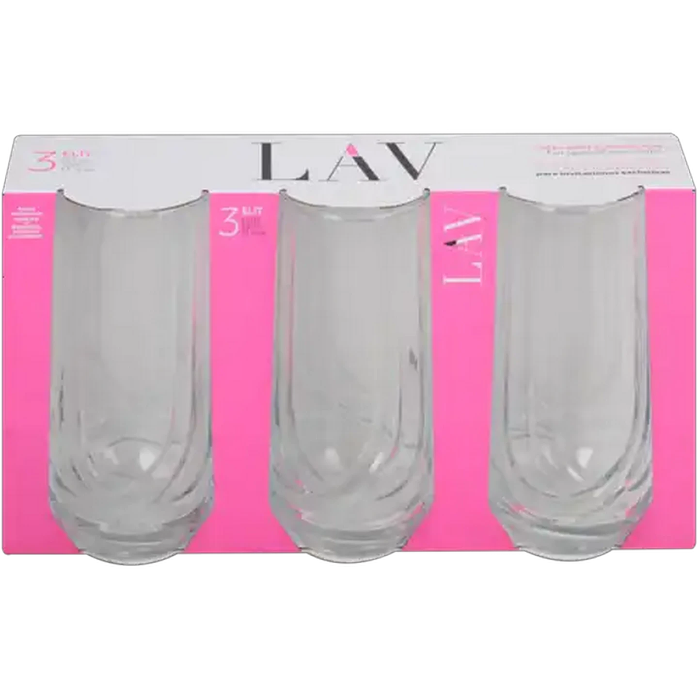 Image of LAV Elite Hi Ball Glass 3 Piece Set