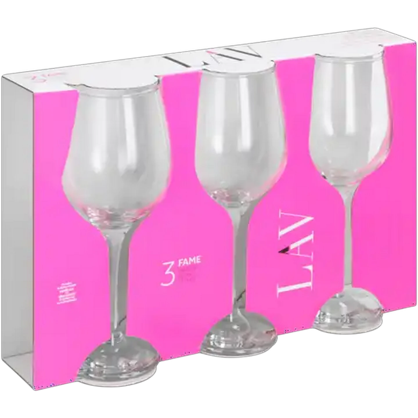 Image of LAV Clear Fame Red Wine Glasses 3 x 395ml
