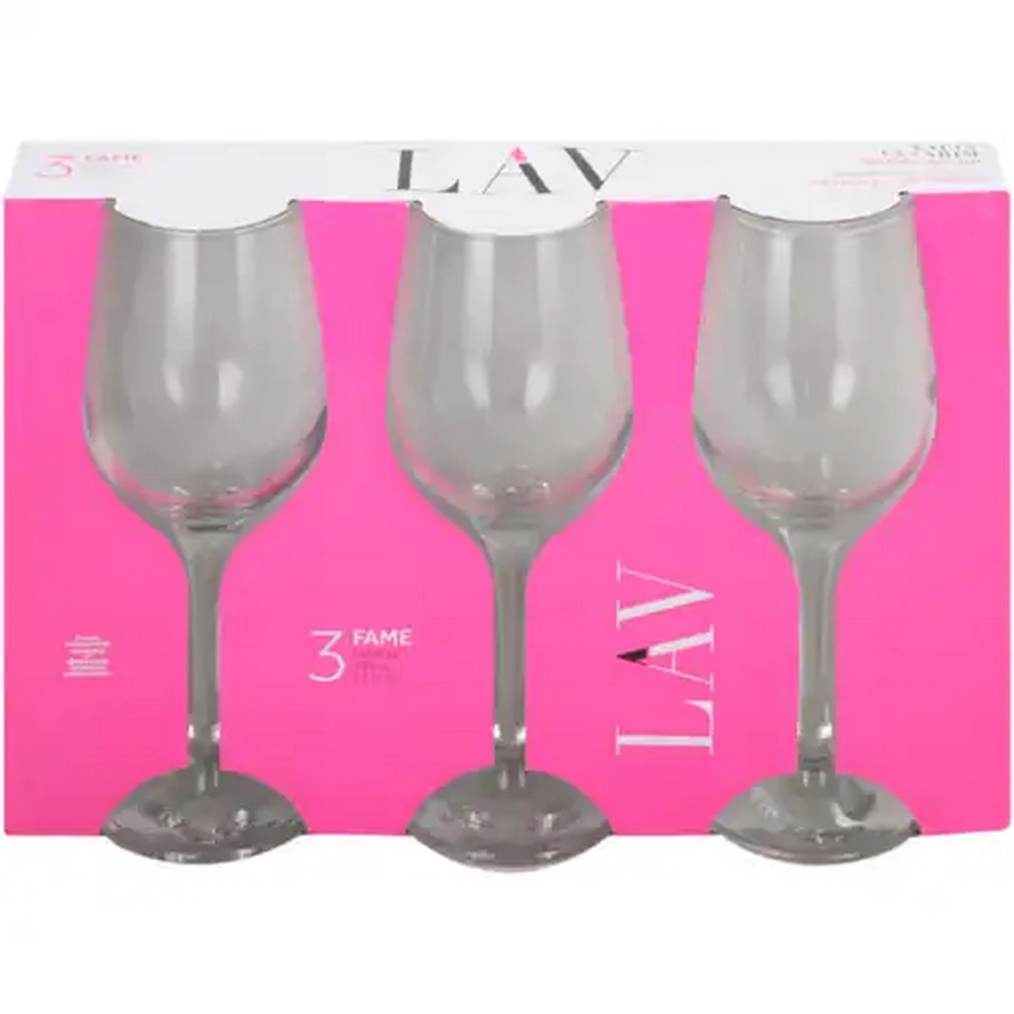 Image of LAV Clear Fame Red Wine Glasses 3 x 395ml