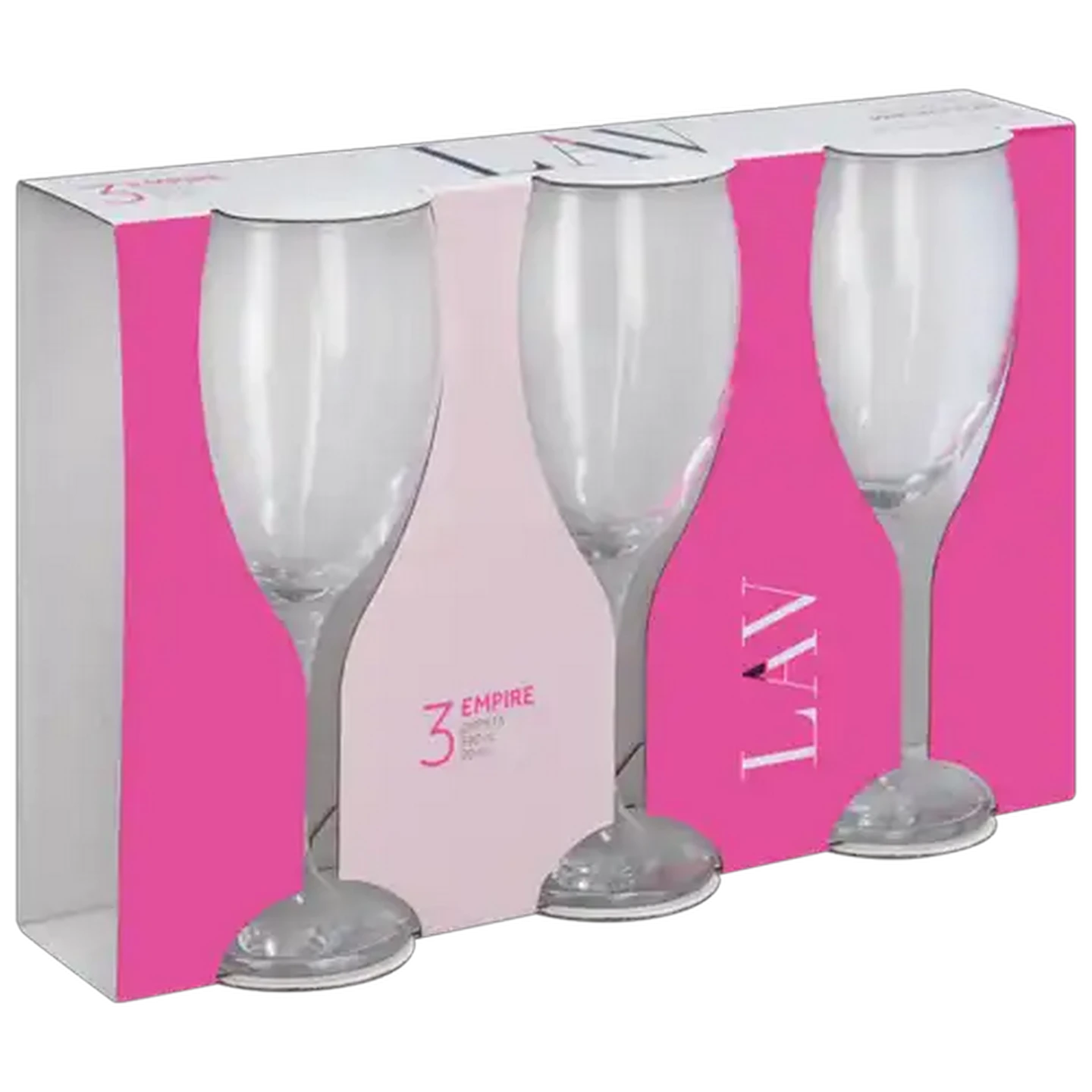 Image of LAV Empire Wine Goblet Glasses 3-Pack