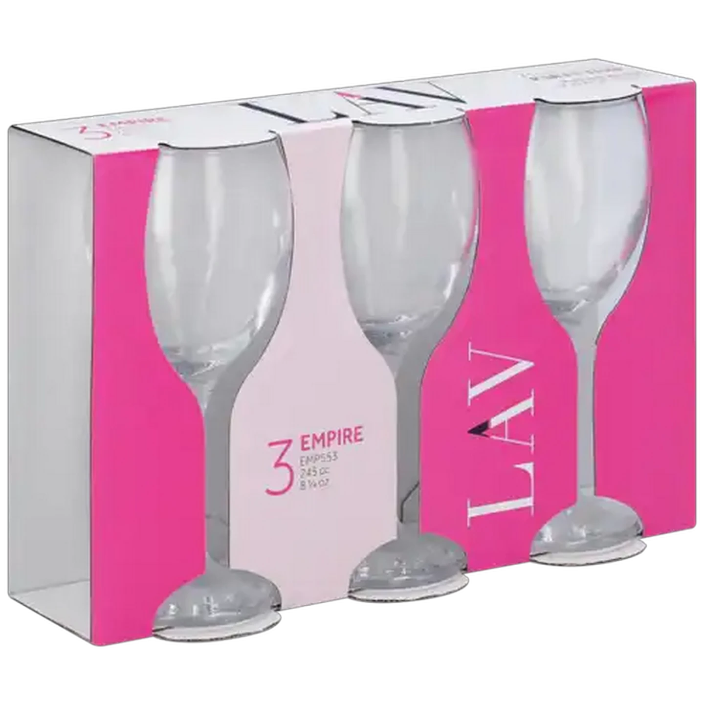 Image of LAV Empire White Wine Glasses 245ml  3 -Piece