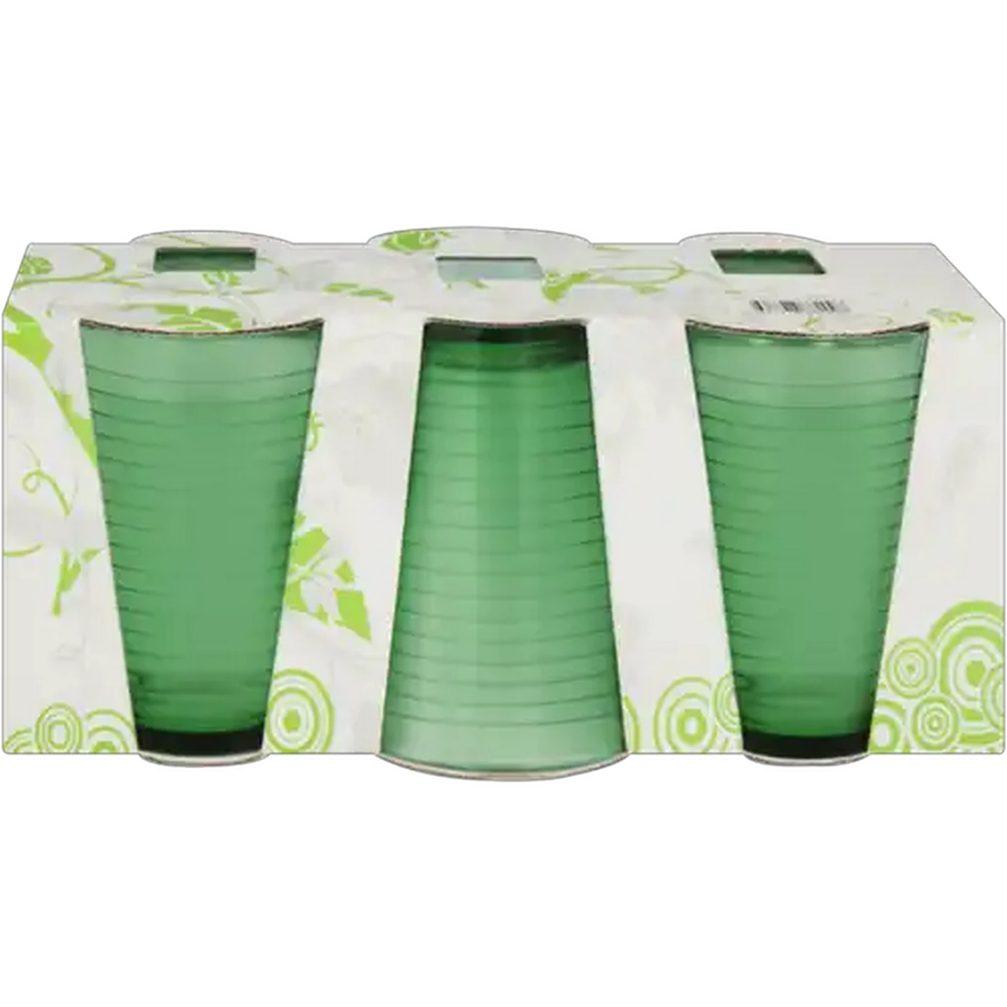 Image of Green Ring Juice Glass 6 Piece Set