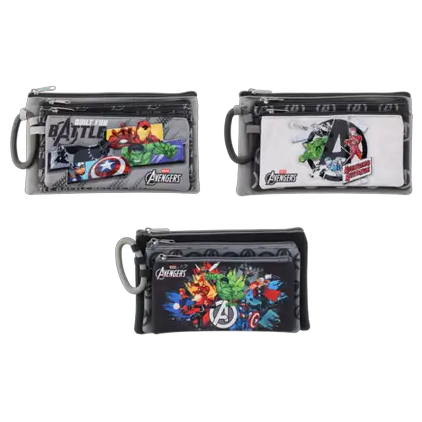 Image of Marvel Avengers Pencil Bag 3 Piece (Design May Vary)