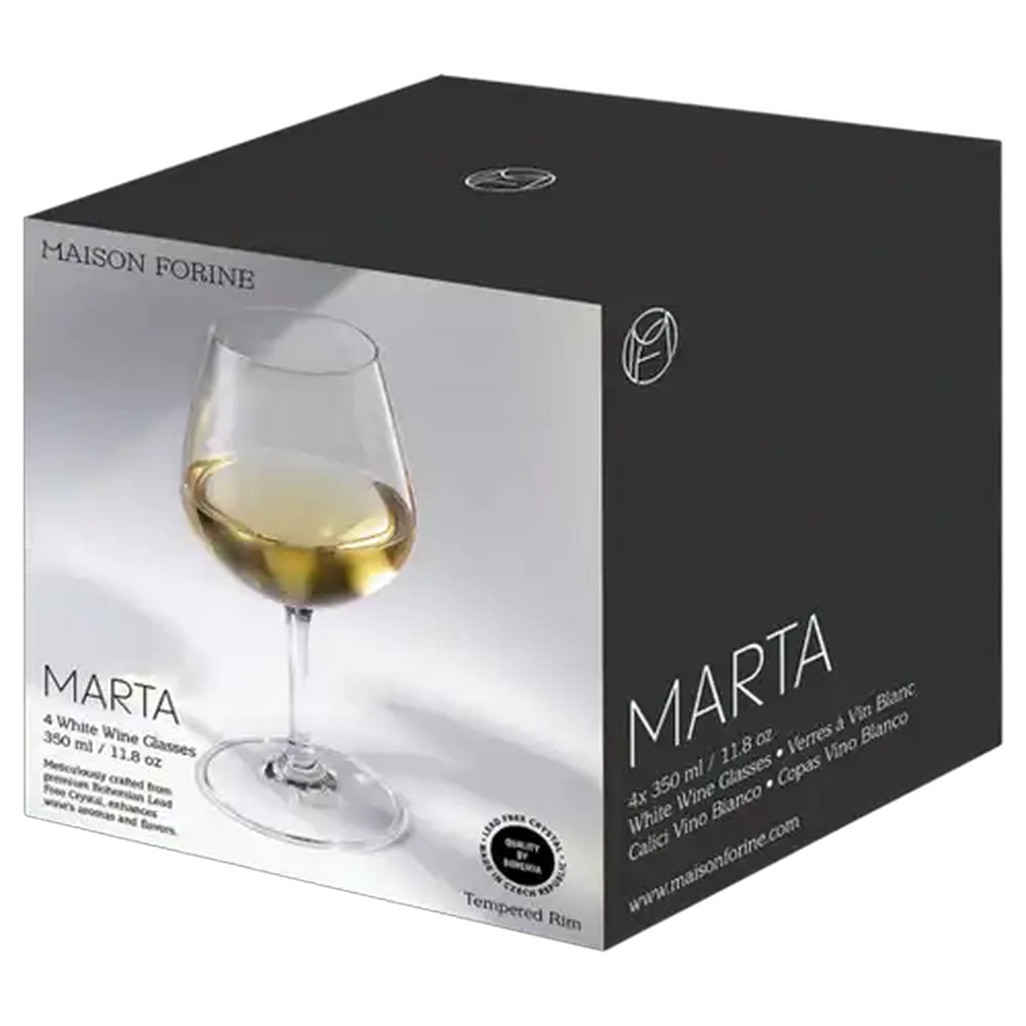 Image of Maison Forine Marta White Wine Glasses 4-Pack