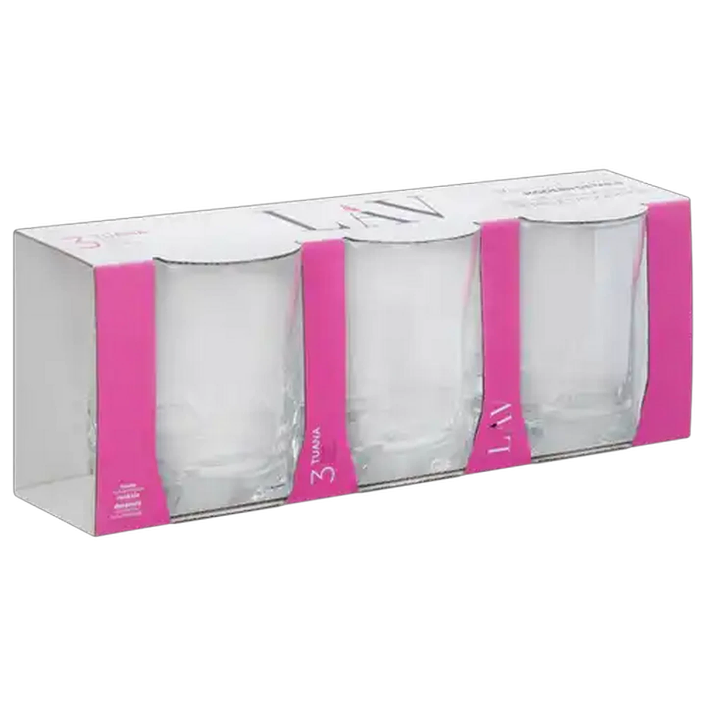 Image of LAV Tuana Whiskey Tumbler Glasses 3-Piece