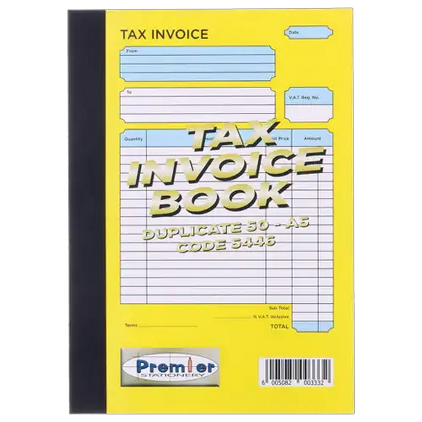 Image of Premier A5 Tax Invoice Book