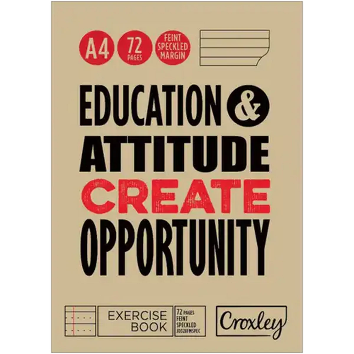 Checkers Sixty60 | Croxley A4 Feint Speckled Margin Exercise Book 72 Pages