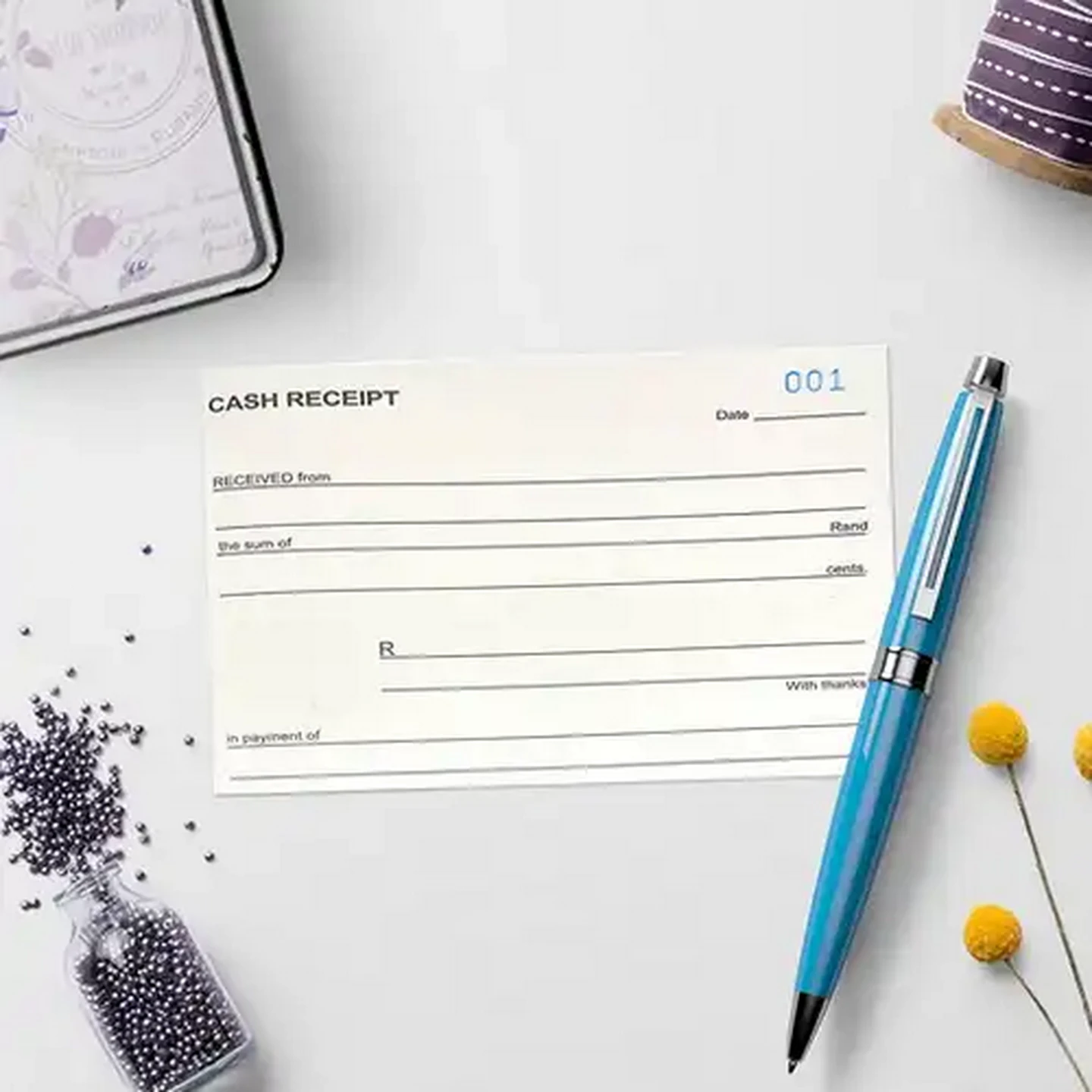 Image of Croxley A6 Petty Cash Cash Receipt Book 100 Pages