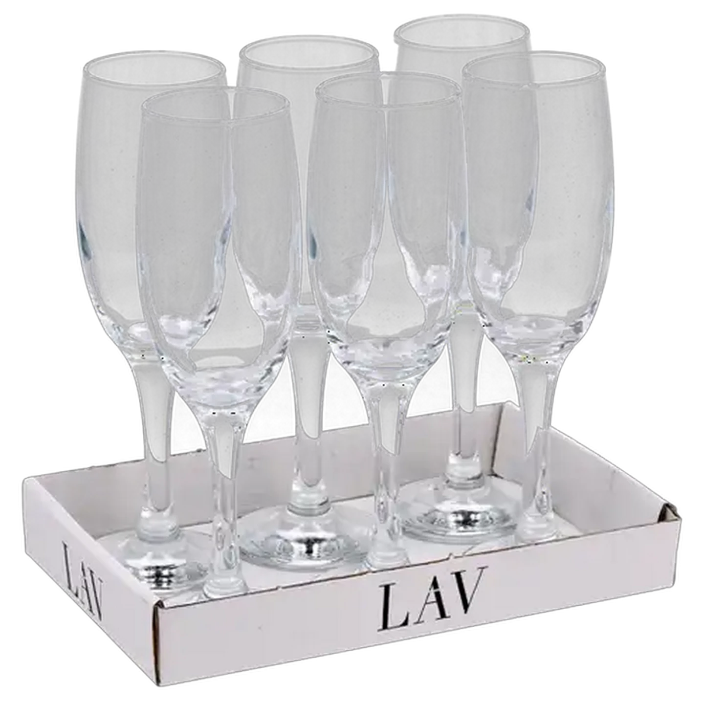 Image of LAV Chatsworth Flute Glasses 6-Pack