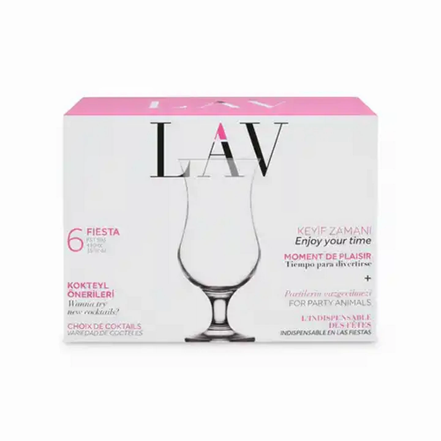 Image of LAV Fiesta Cocktail Glasses 6-Pack