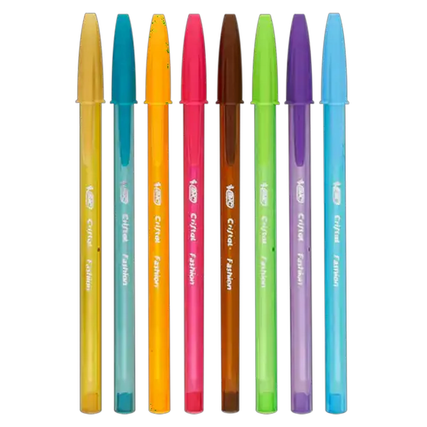 Image of BIC Cristal Fashion Colours Ballpoint Pens 8-Pack