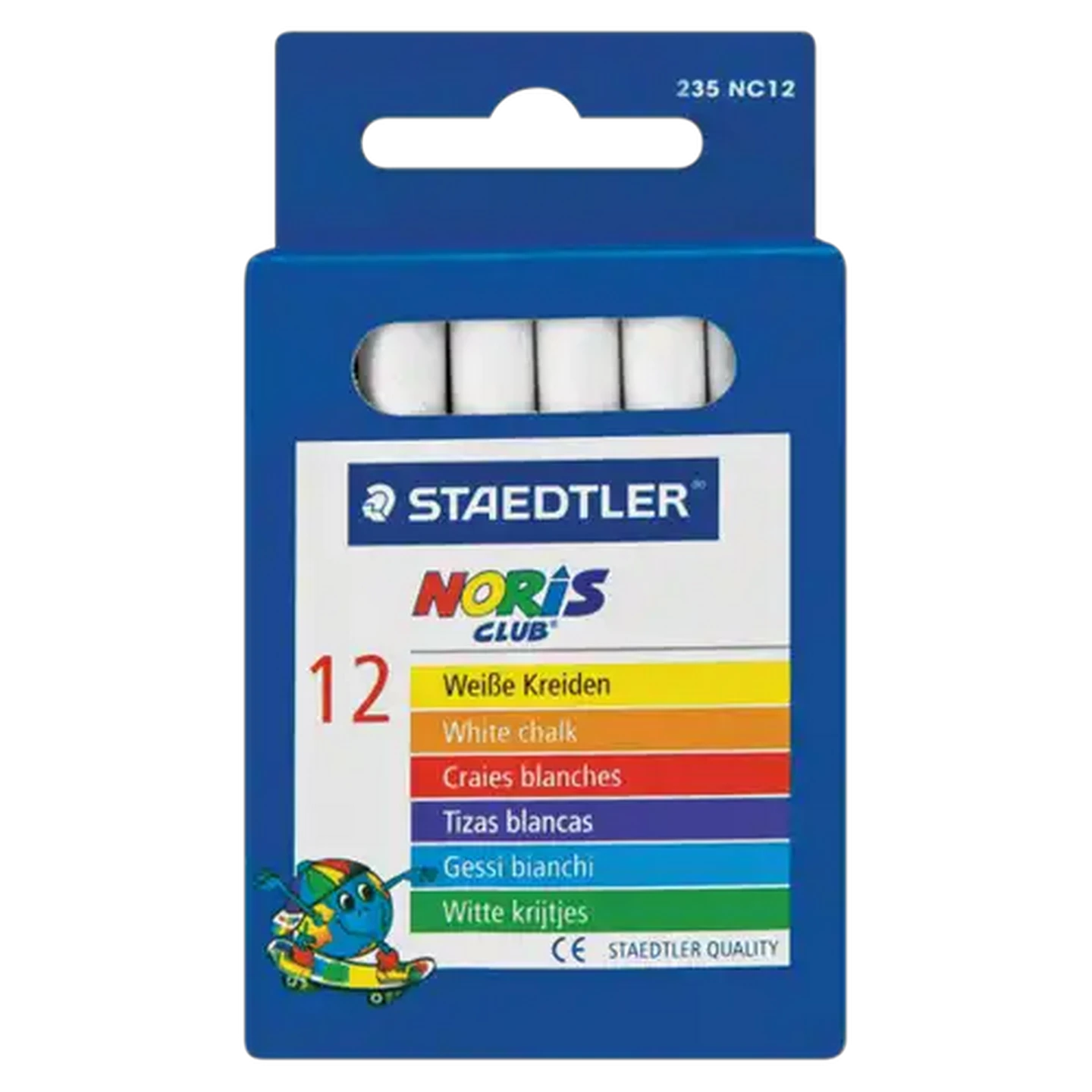 Image of Staedtler Noris Club White Chalk 12-Pack