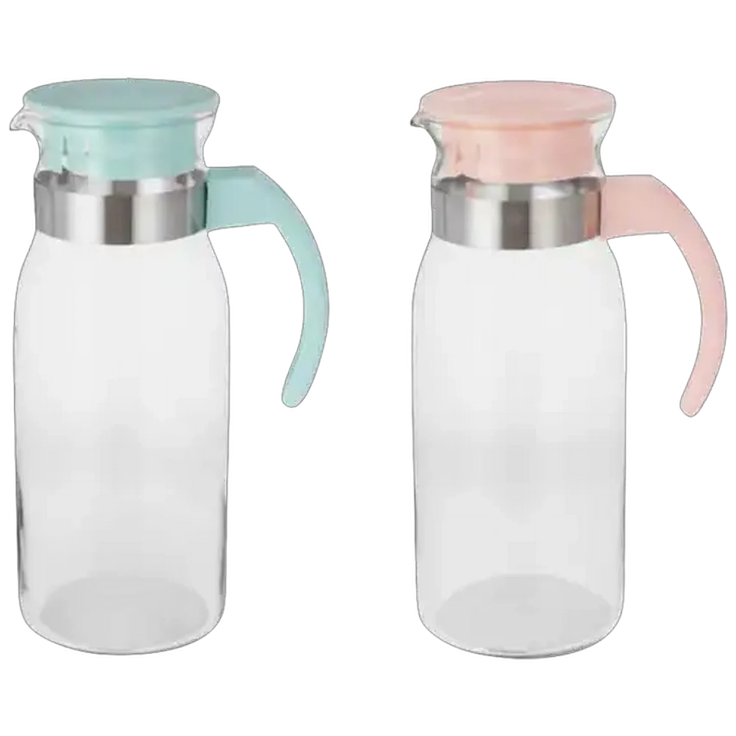Image of Pastel Glass Jug 1L (Colour May Vary)