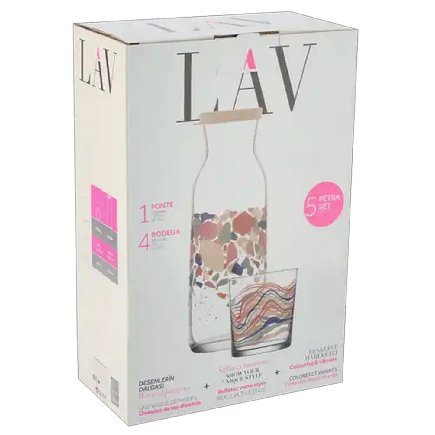 Image of LAV Primitive Glass Jar Set 5 Piece