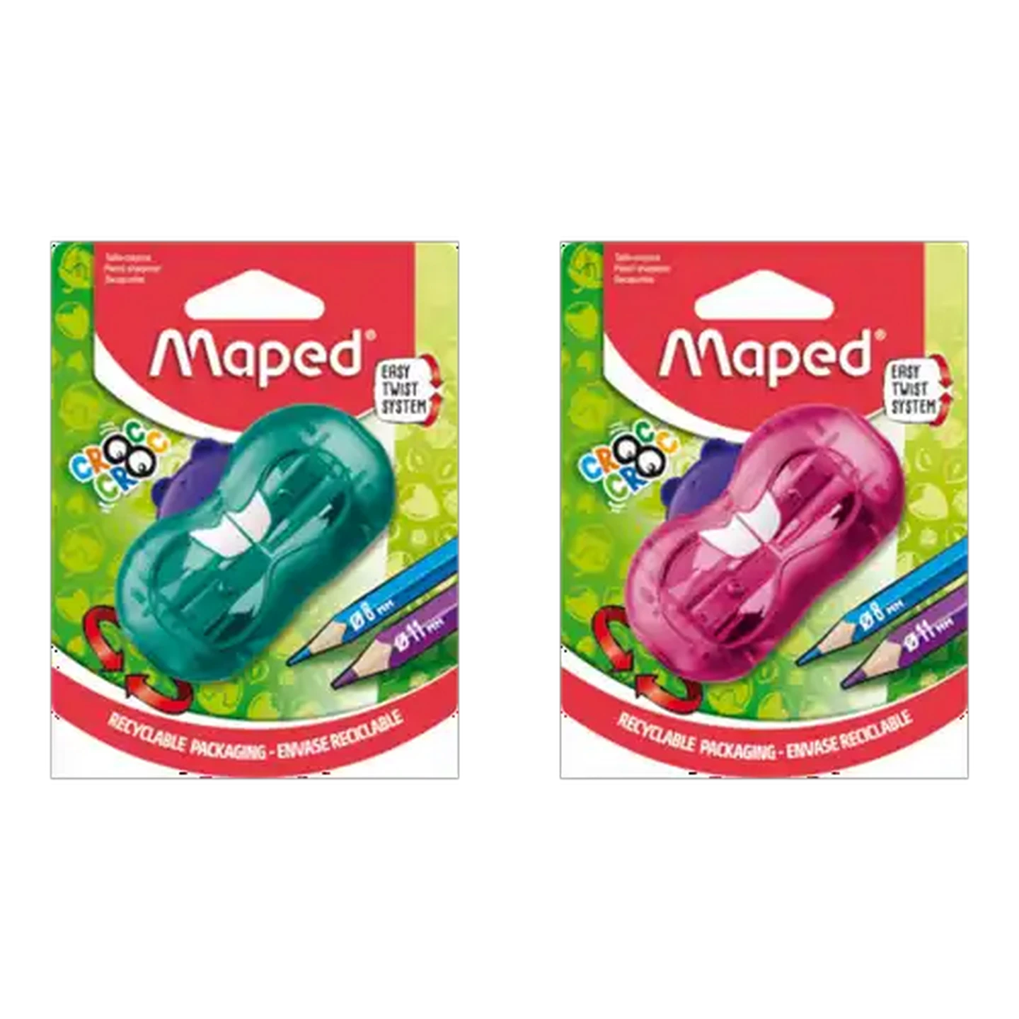 Image of Maped Croc Croc 2-Hole Twist Sharpener (Colour May Vary)