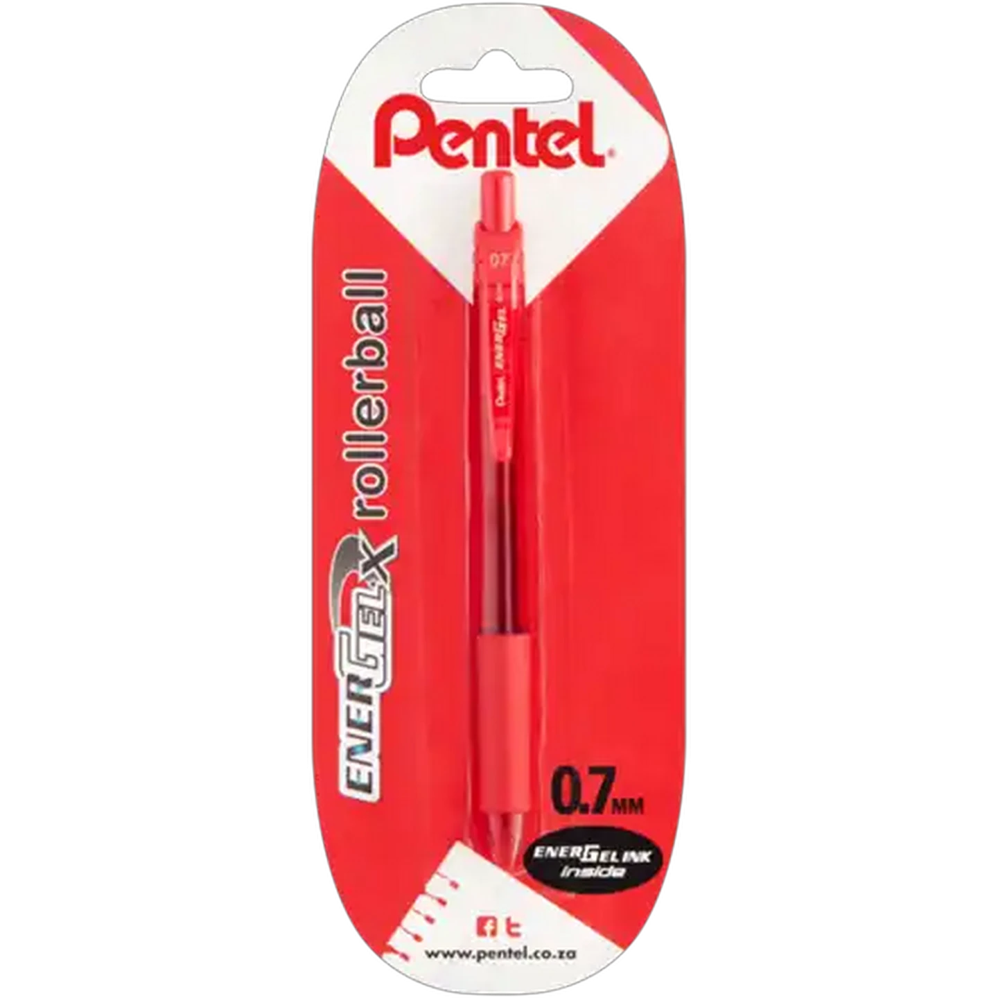 Image of Pentel Red Rollerball Pen