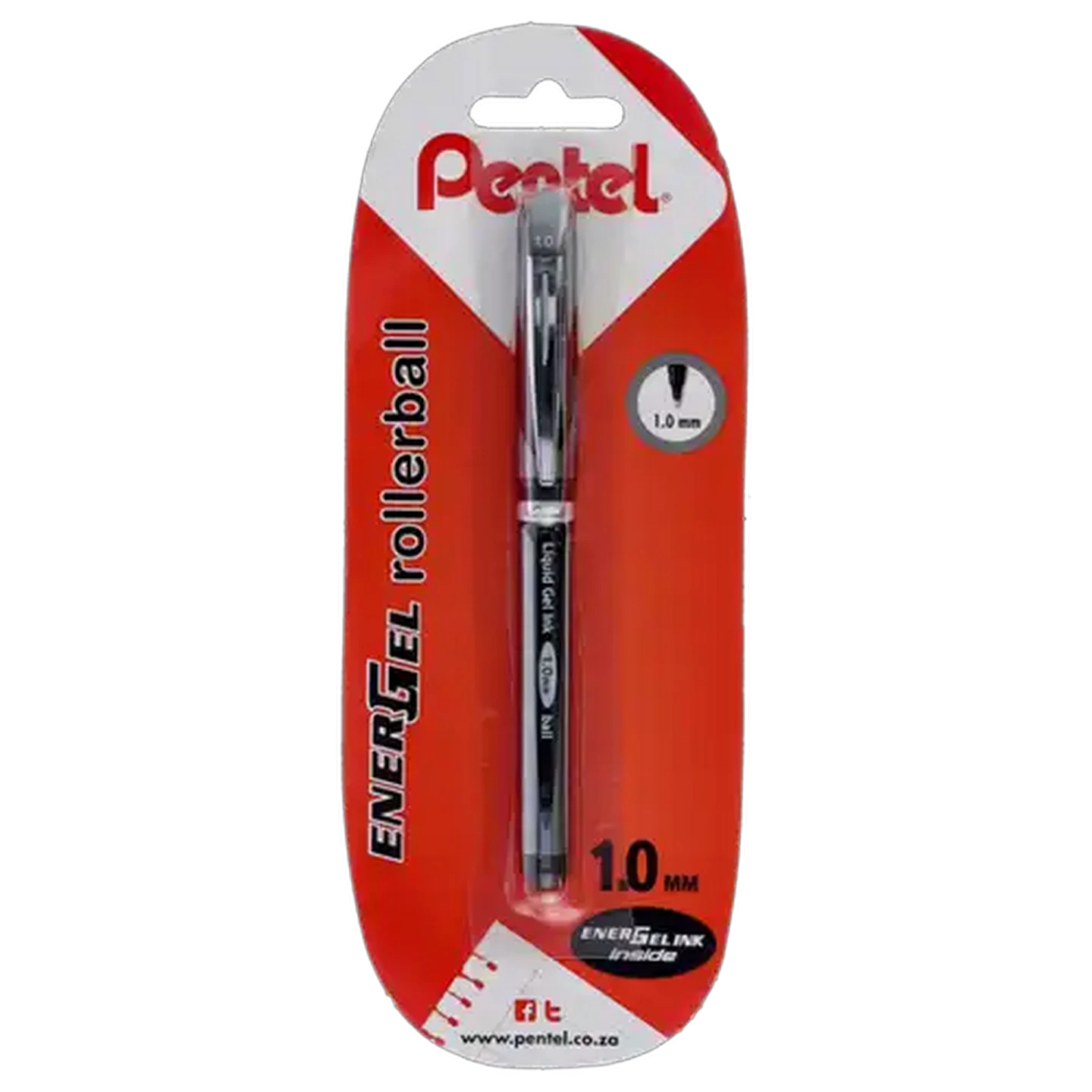 Image of Pentel EnerGel Rollerball Black Pen 1.0mm