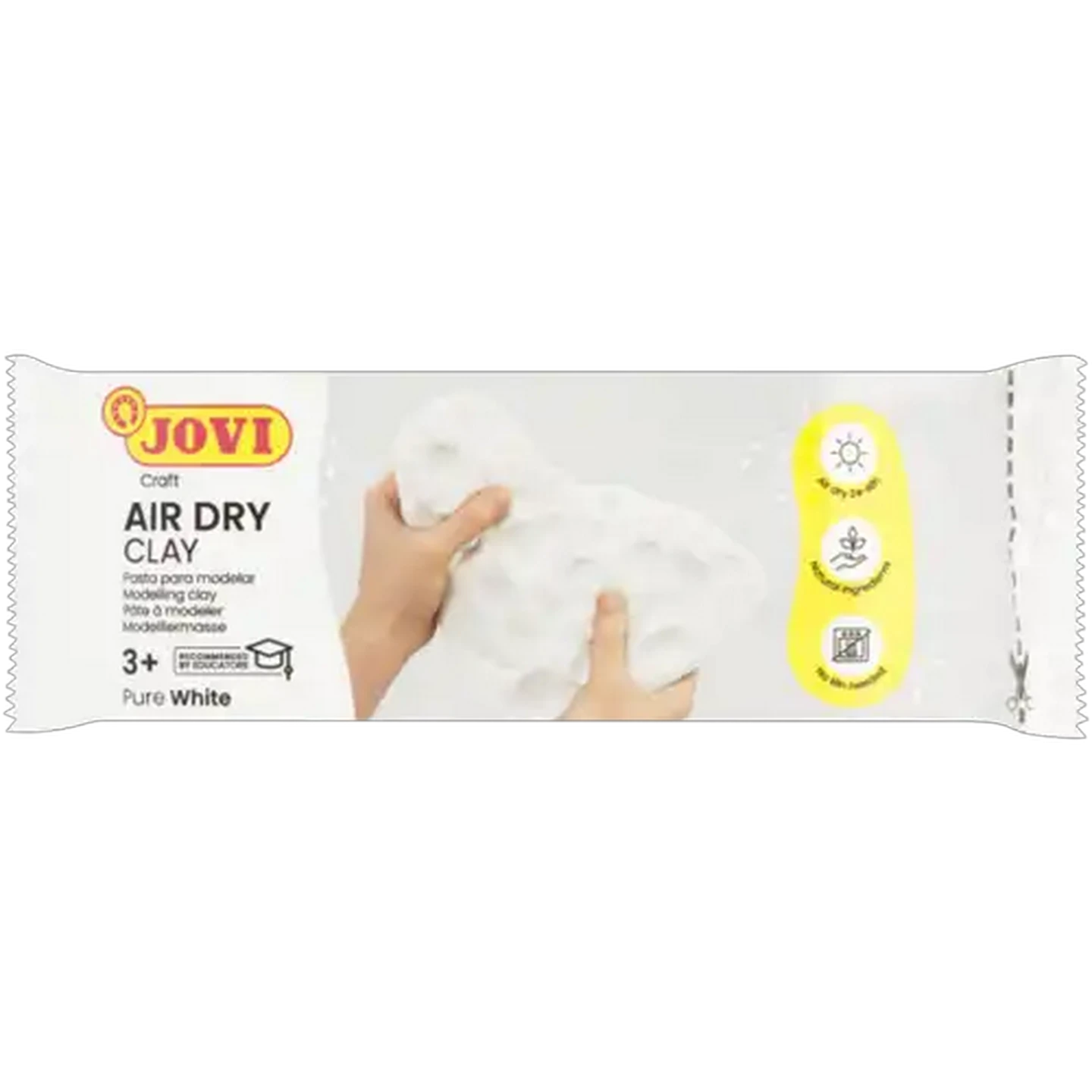 Image of Jovi White Air Dry Modelling Clay 500g