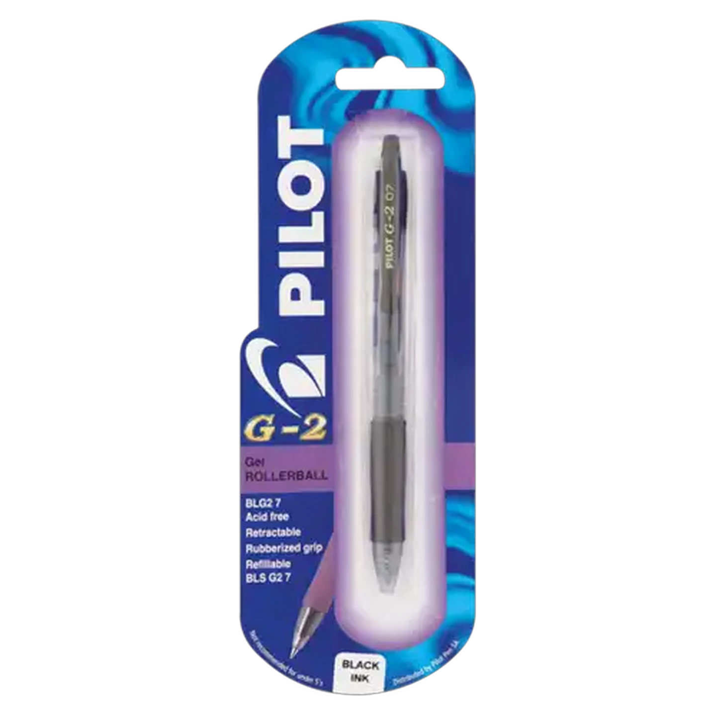 Image of Pilot G-2 Black Rollerball Gel Pen 0.7mm