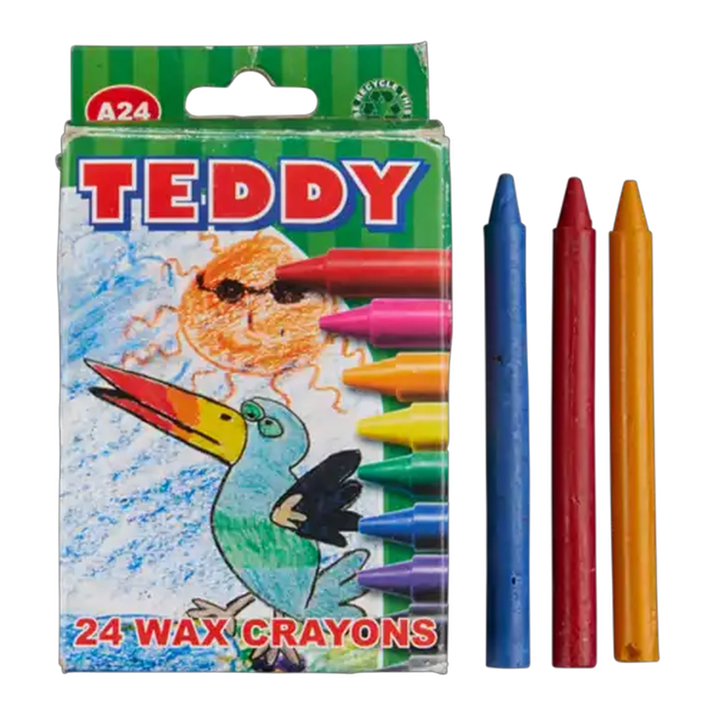 Image of Teddy Wax Crayons 24-Pack