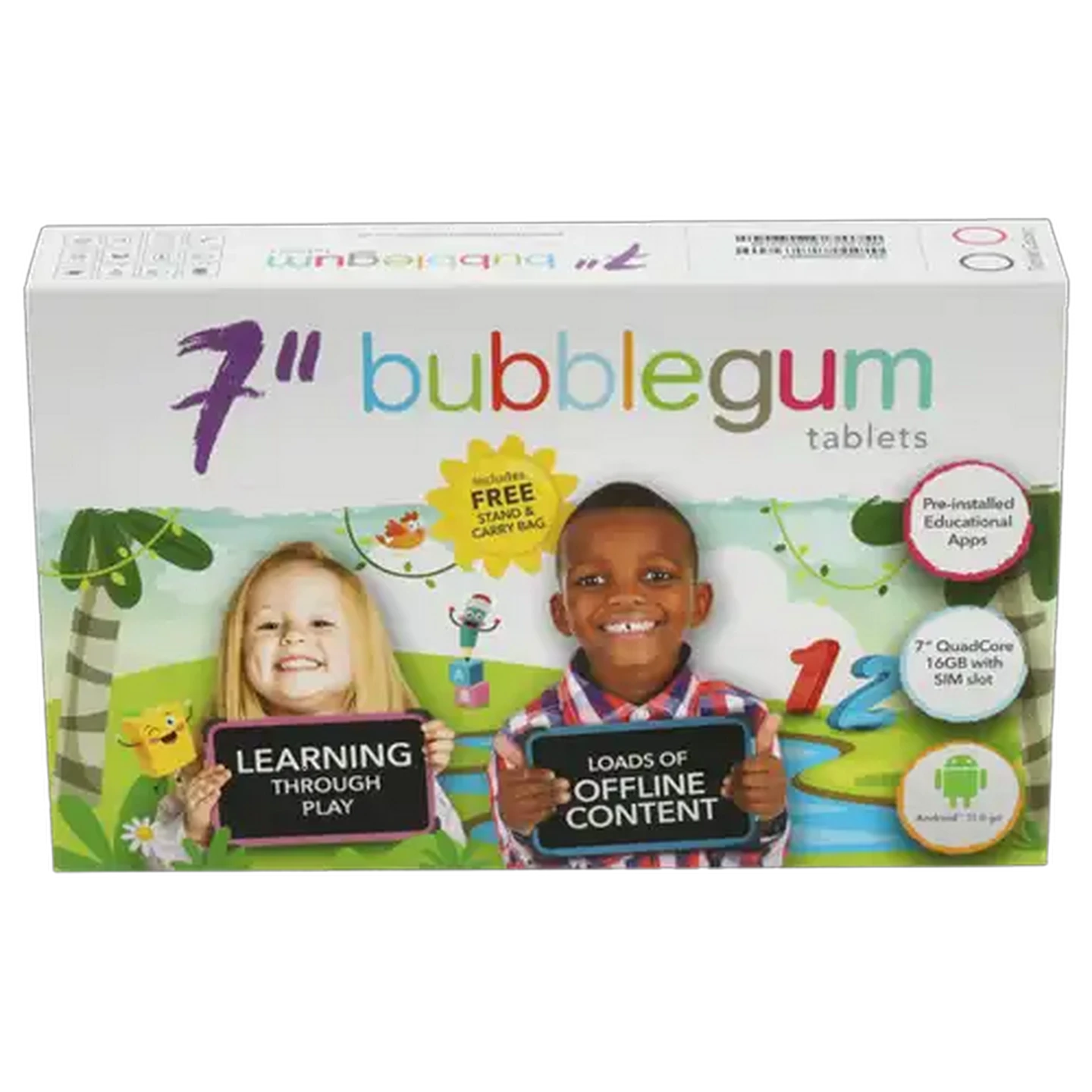 Image of Bubblegum Tablets Pink Junior Tablet 7 Inch
