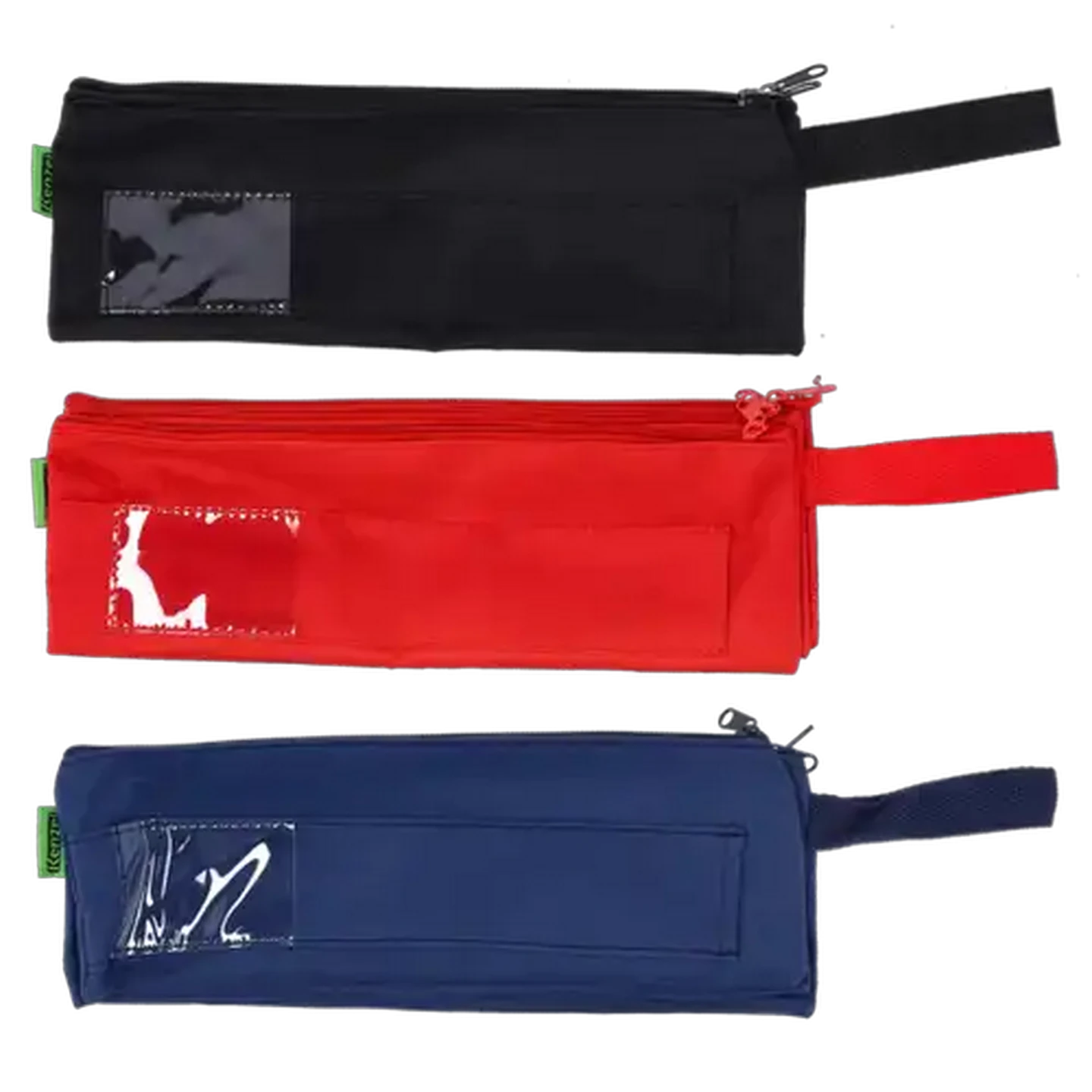 Image of Kenzel Canvas Pencil Bag 3-Piece (Design May Vary)