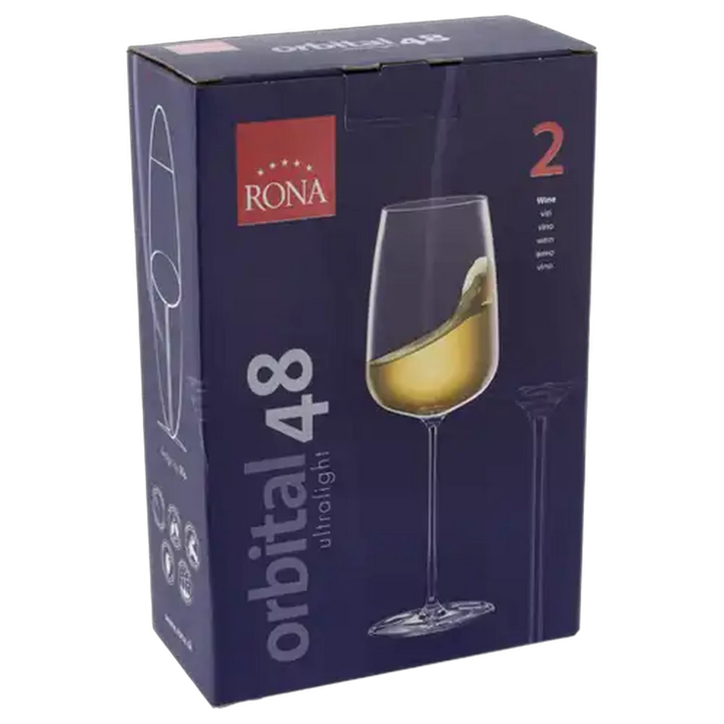 Image of Rona Orbital Wine White Glasses 480ml 2-Pack