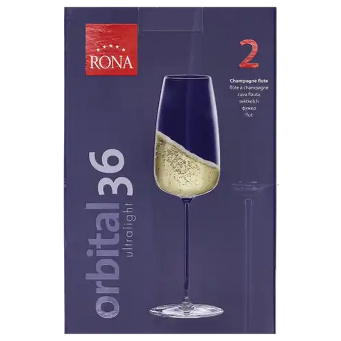 Image of Orbital Rona Flute Glasses 360ml 2-Pack