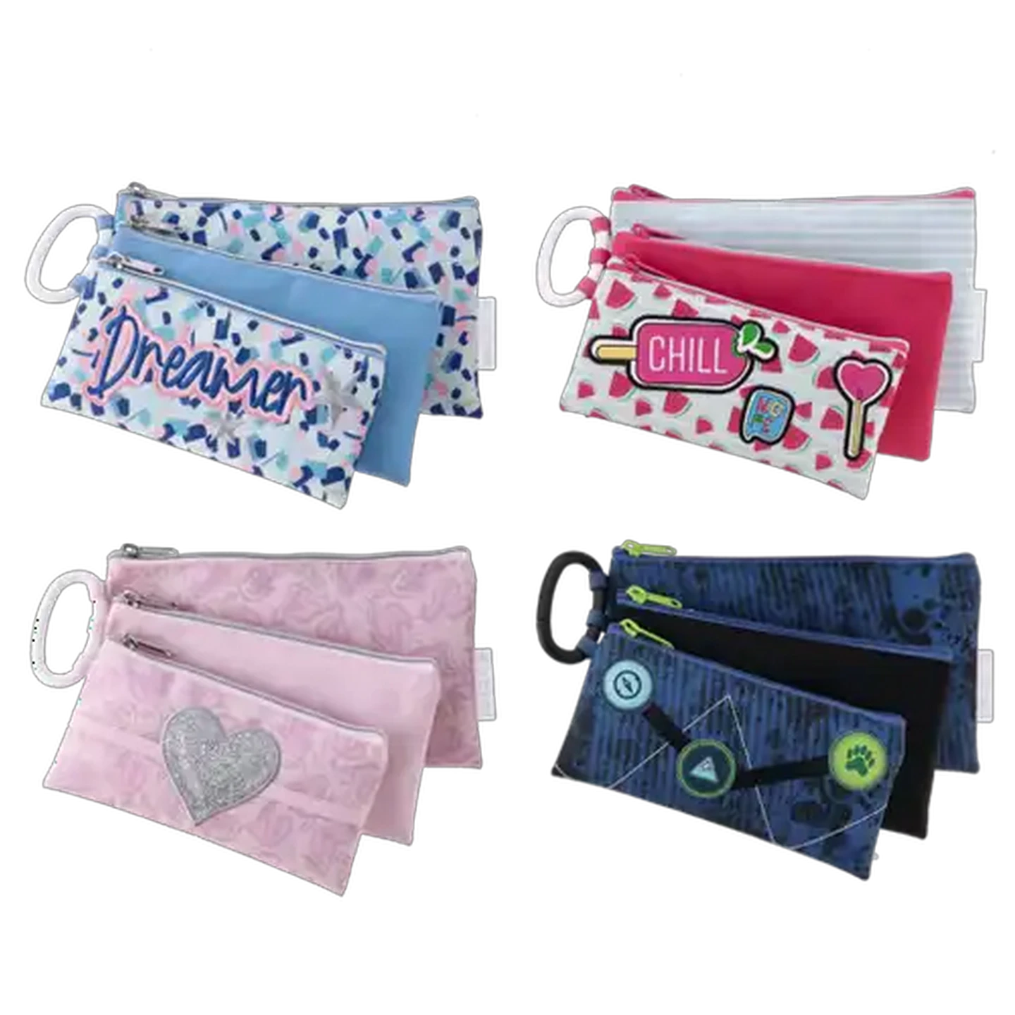 Image of Totem Triple Deluxe Pencil Bag 3 Piece (Design May Vary)