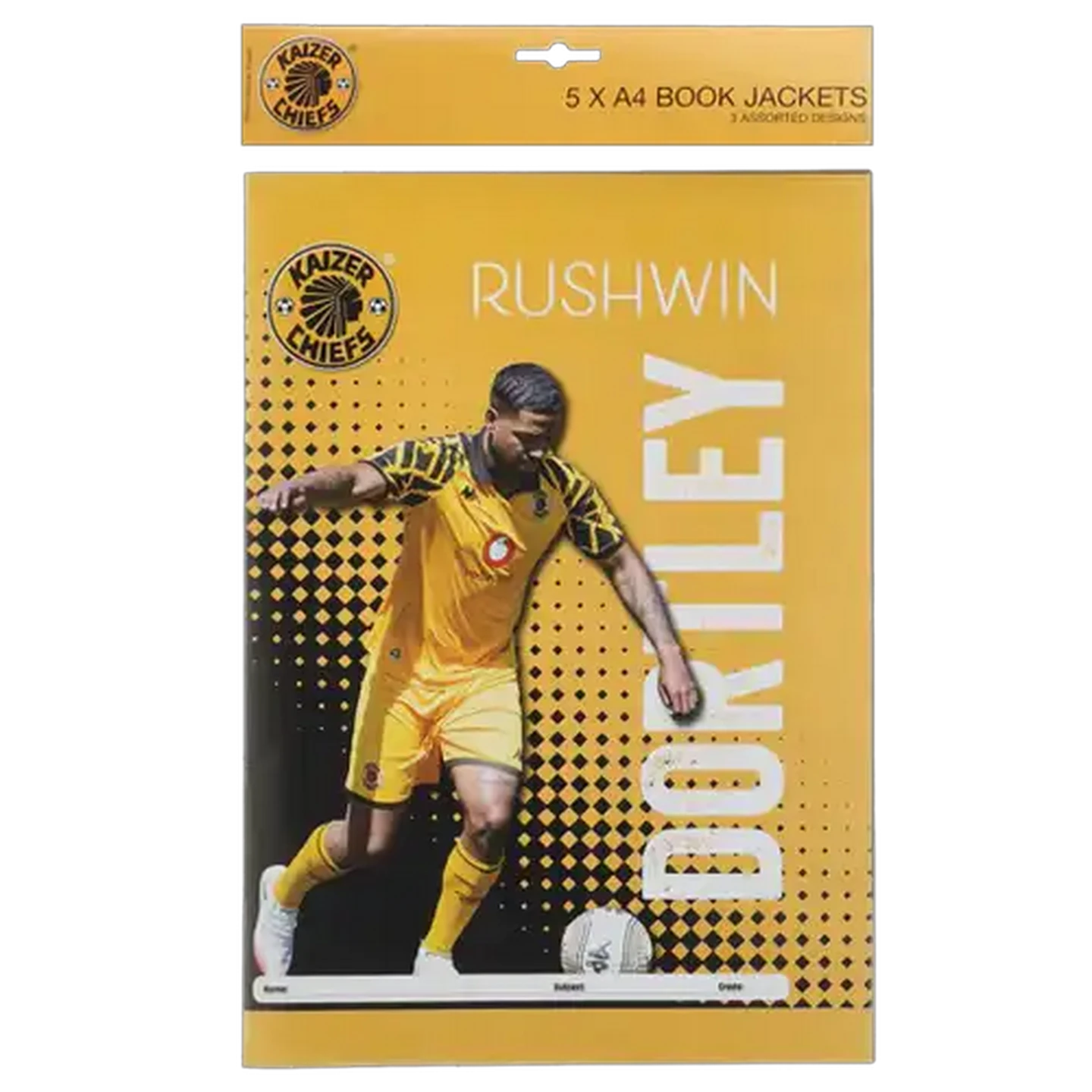 Image of Creative Stationery Soccer Mania A4 Book Jacket 5-Pack (Design May Vary)