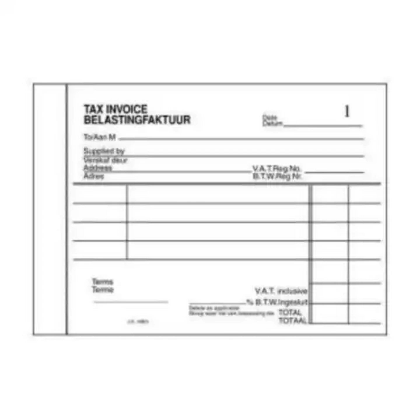 Image of Croxley A6 JF16BO Pen Carbon Invoice Book 100 Leaves