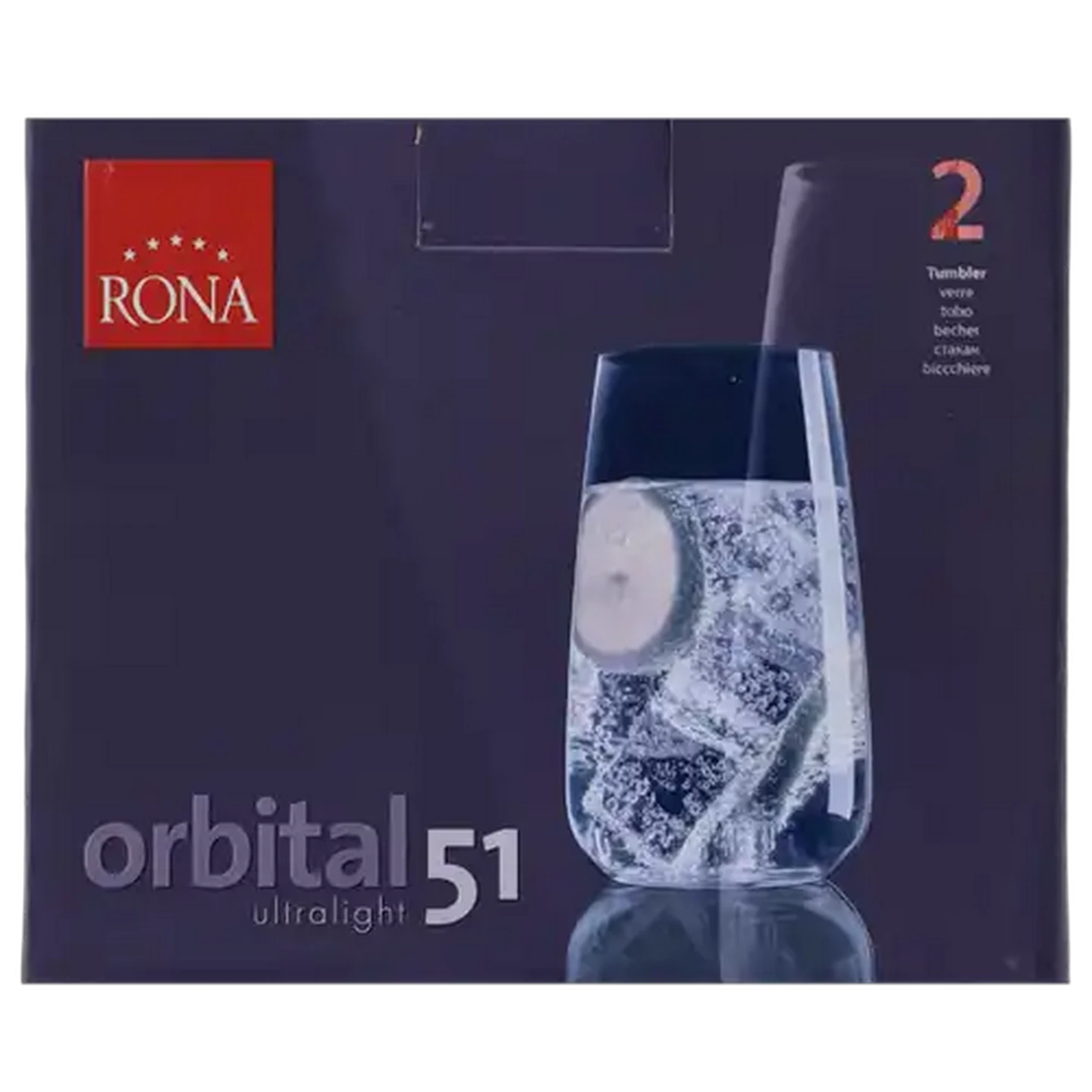 Image of Orbital Rona Hi Ball Glass 2pc 510ml